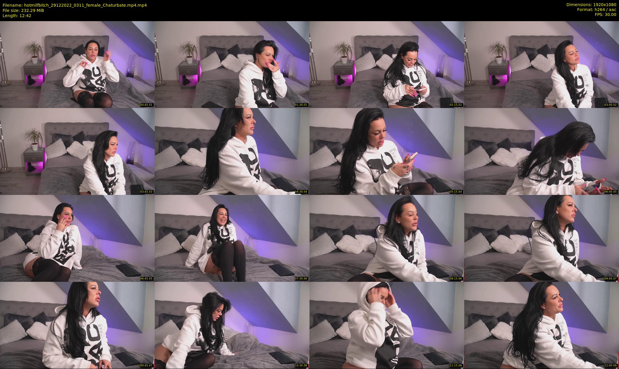 hotmilfbitch — 13 minute Chaturbate female cam show recording, 1080p, Dec 29, 2022