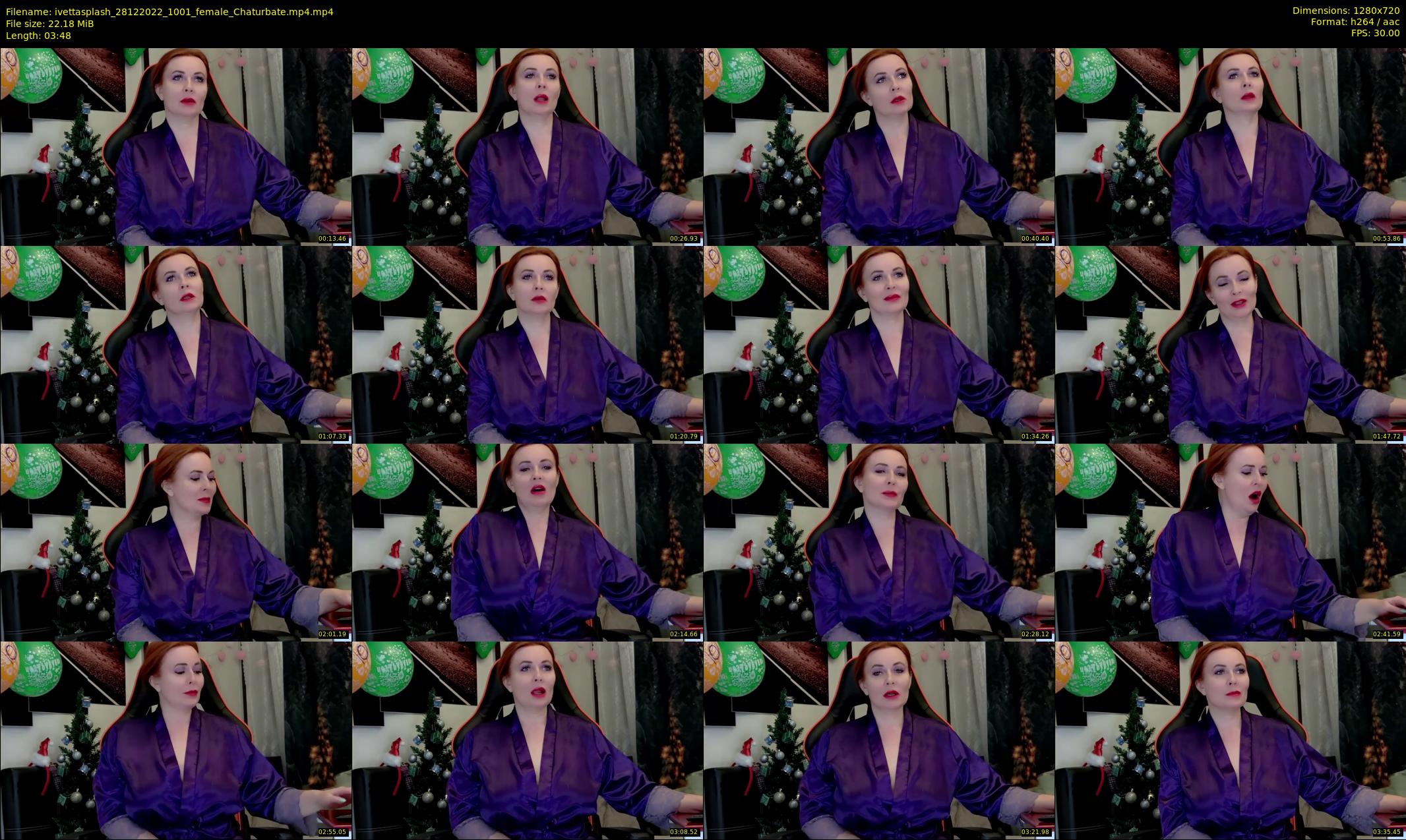ivettasplash — 4 minute Chaturbate female cam show recording, 720p, Dec 28, 2022