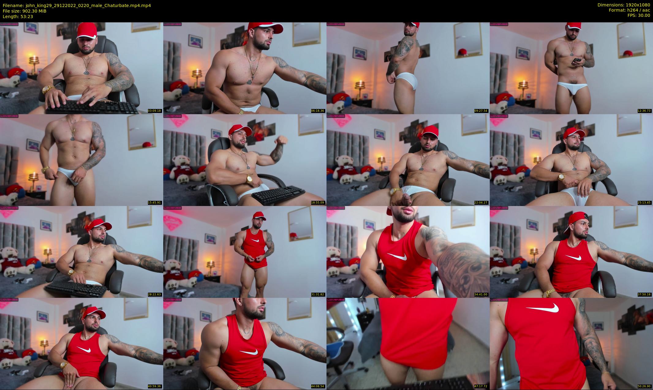 john_king29 — 54 minute Chaturbate male cam show recording, 1080p, Dec 29, 2022