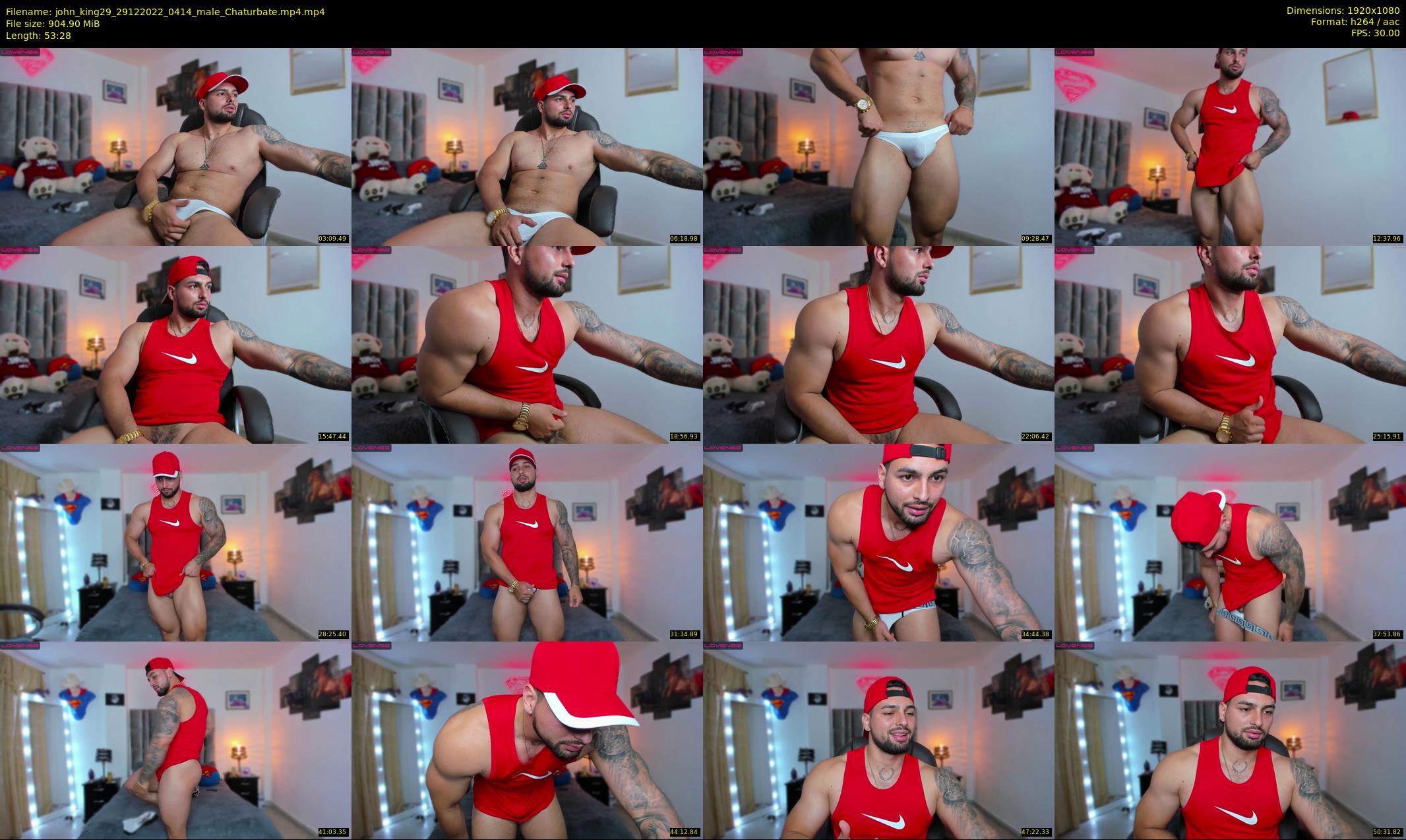 john_king29 — 54 minute Chaturbate male cam show recording, 1080p, Dec 29, 2022