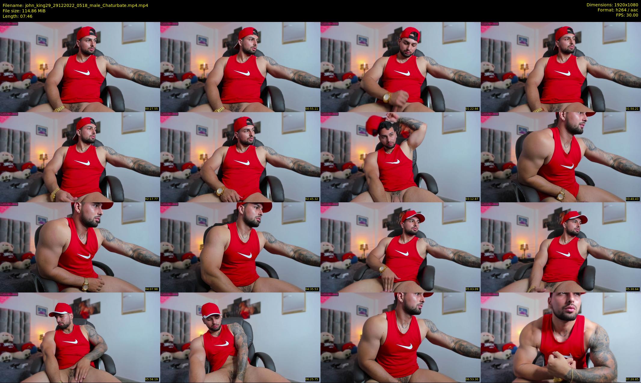 john_king29 — 8 minute Chaturbate male cam show recording, 1080p, Dec 29, 2022