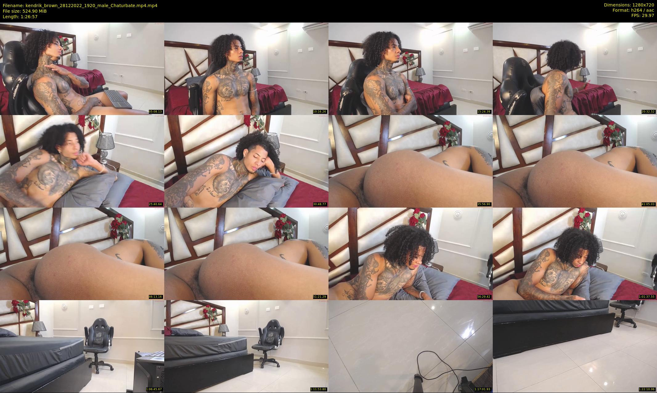 kendrik_brown — 87 minute Chaturbate male cam show recording, 720p, Dec 28, 2022