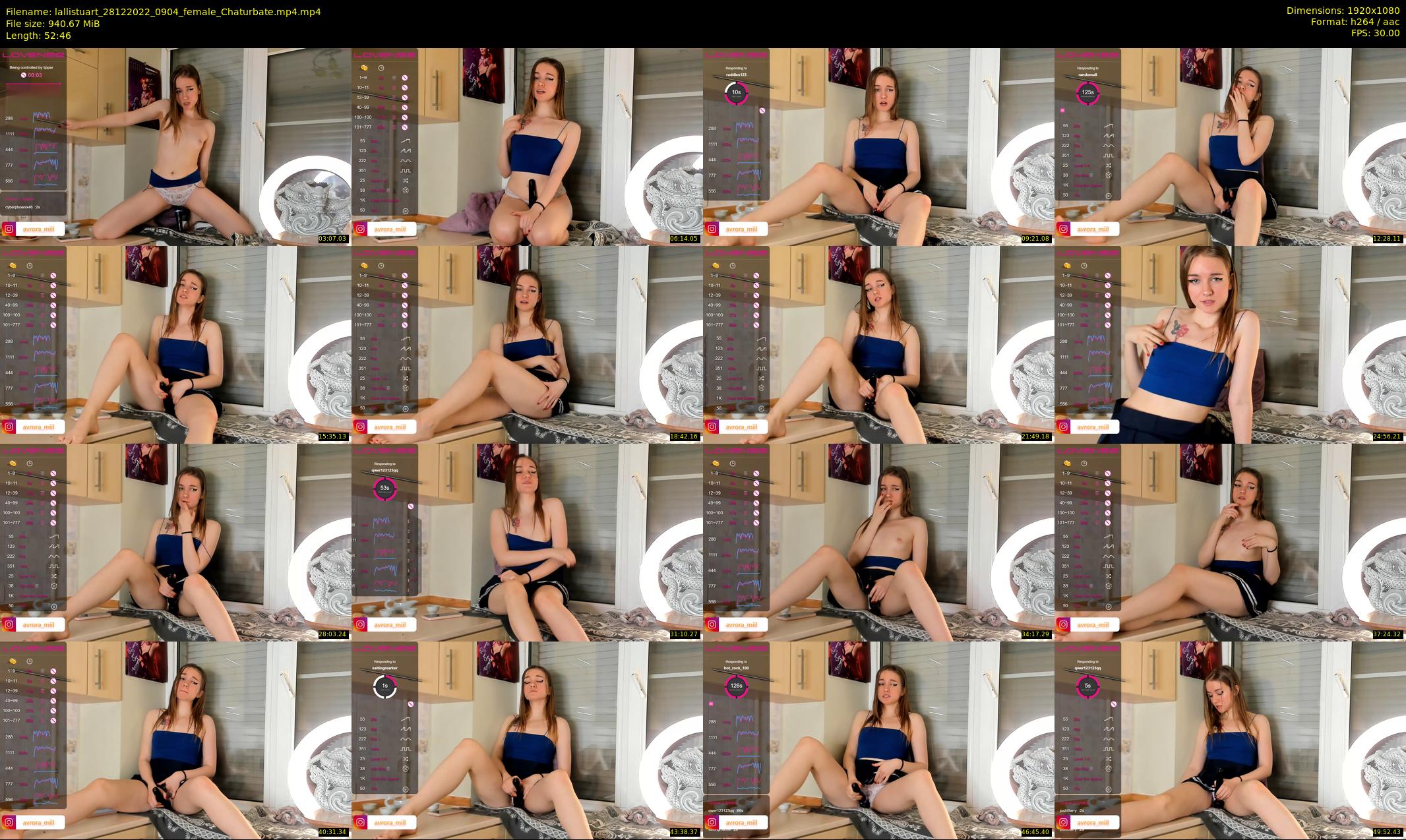 lallistuart — 53 minute Chaturbate female cam show recording, 1080p, Dec 28, 2022