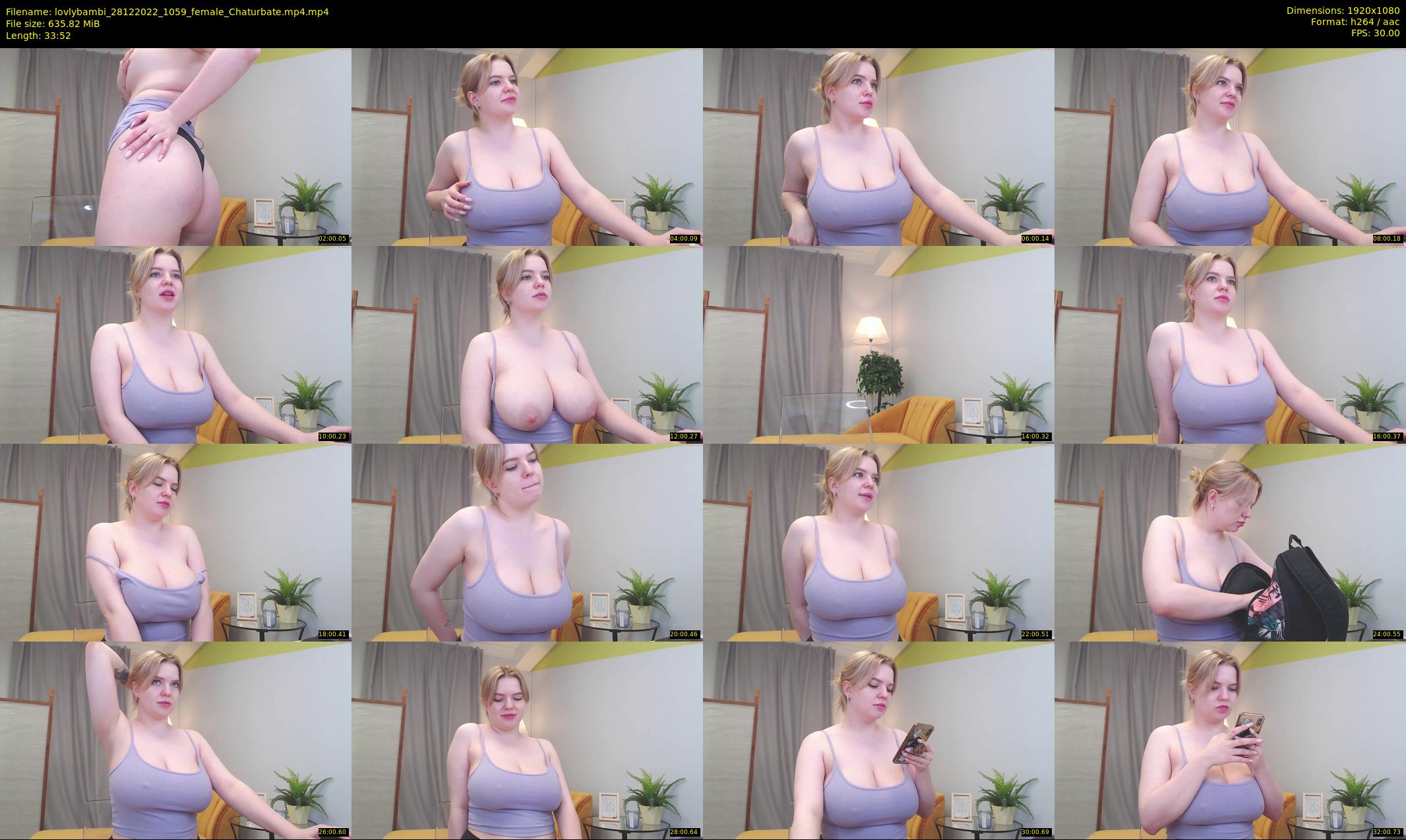 lovlybambi — 34 minute Chaturbate female cam show recording, 1080p, Dec 28, 2022