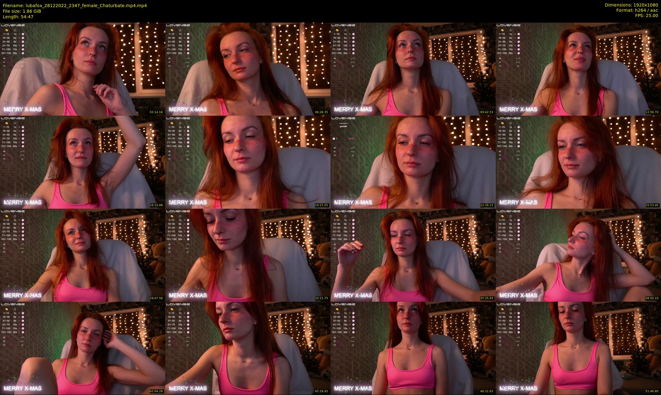 lubafox — 55 minute Chaturbate female cam show recording, 1080p, Dec 28, 2022