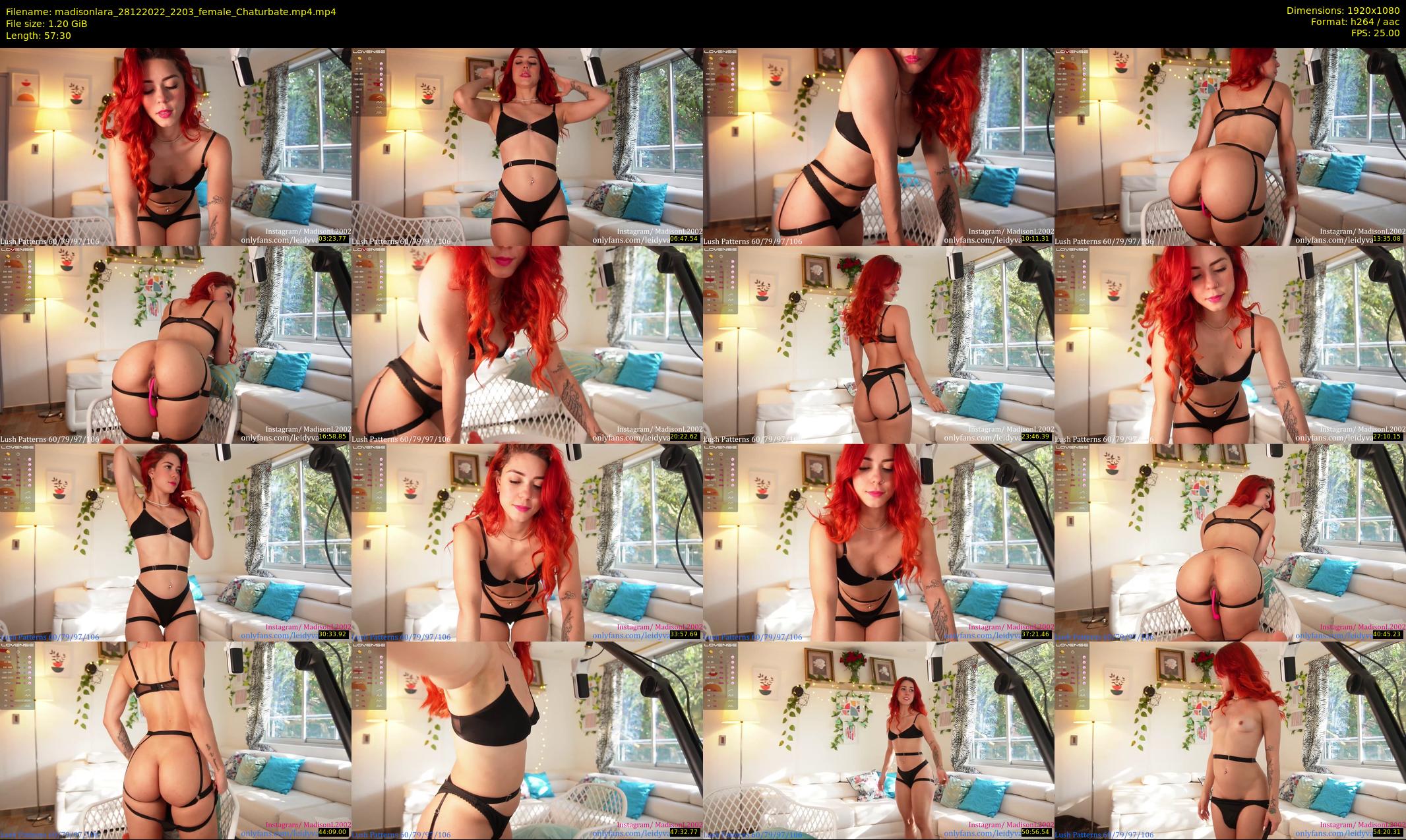 madisonlara — 58 minute Chaturbate female cam show recording, 1080p, Dec 28, 2022