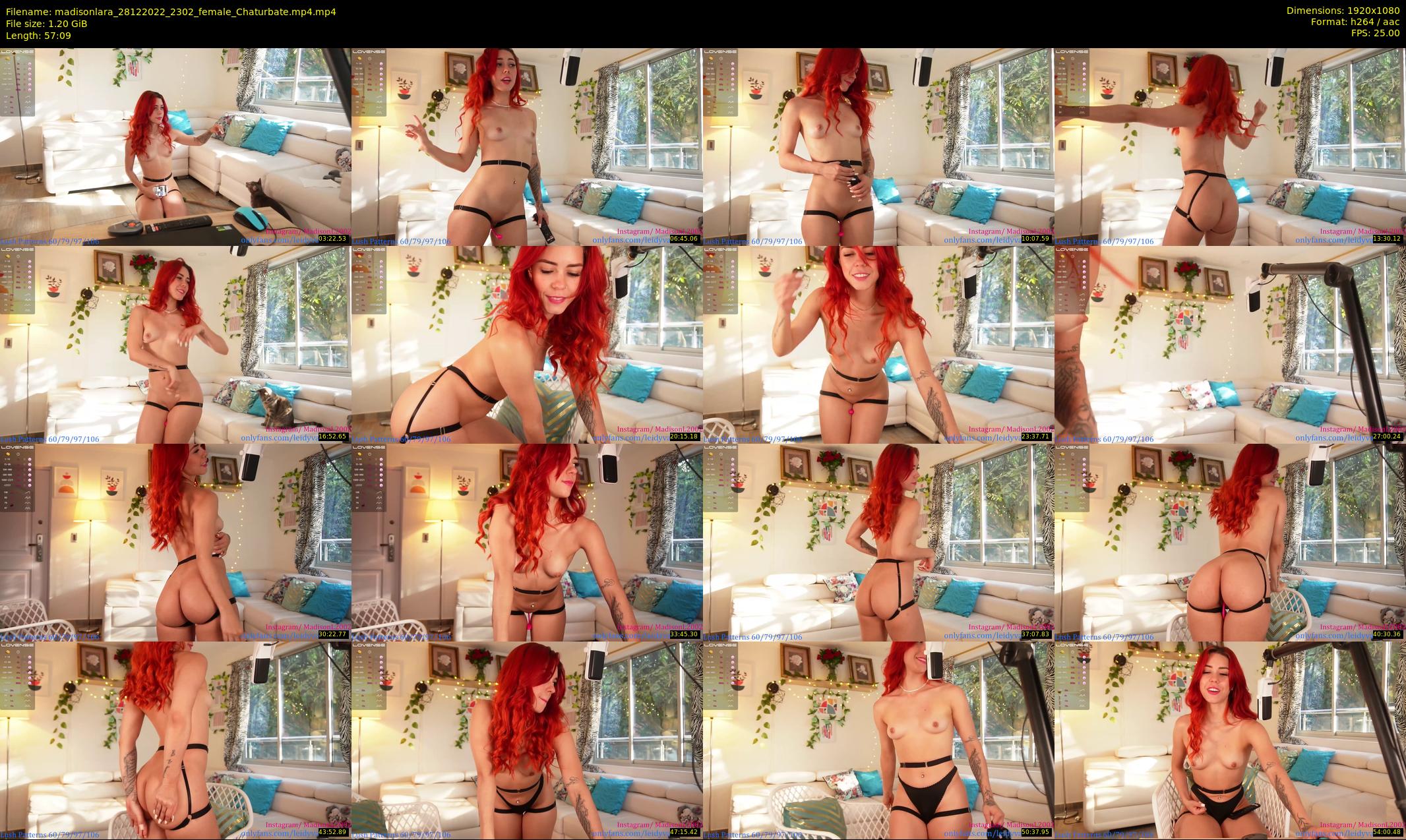 madisonlara — 58 minute Chaturbate female cam show recording, 1080p, Dec 28, 2022