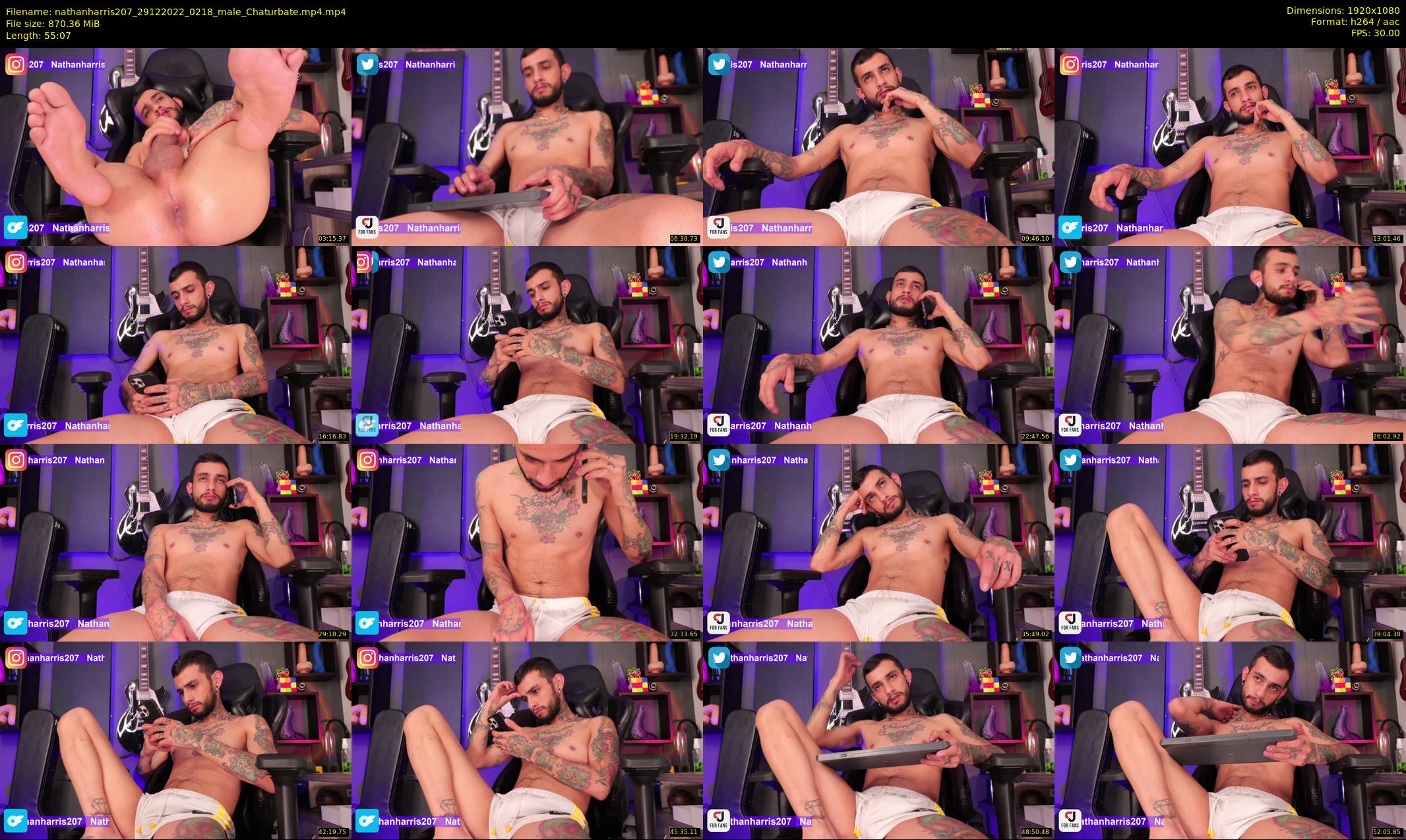 nathanharris207 — 56 minute Chaturbate male cam show recording, 1080p, Dec 29, 2022