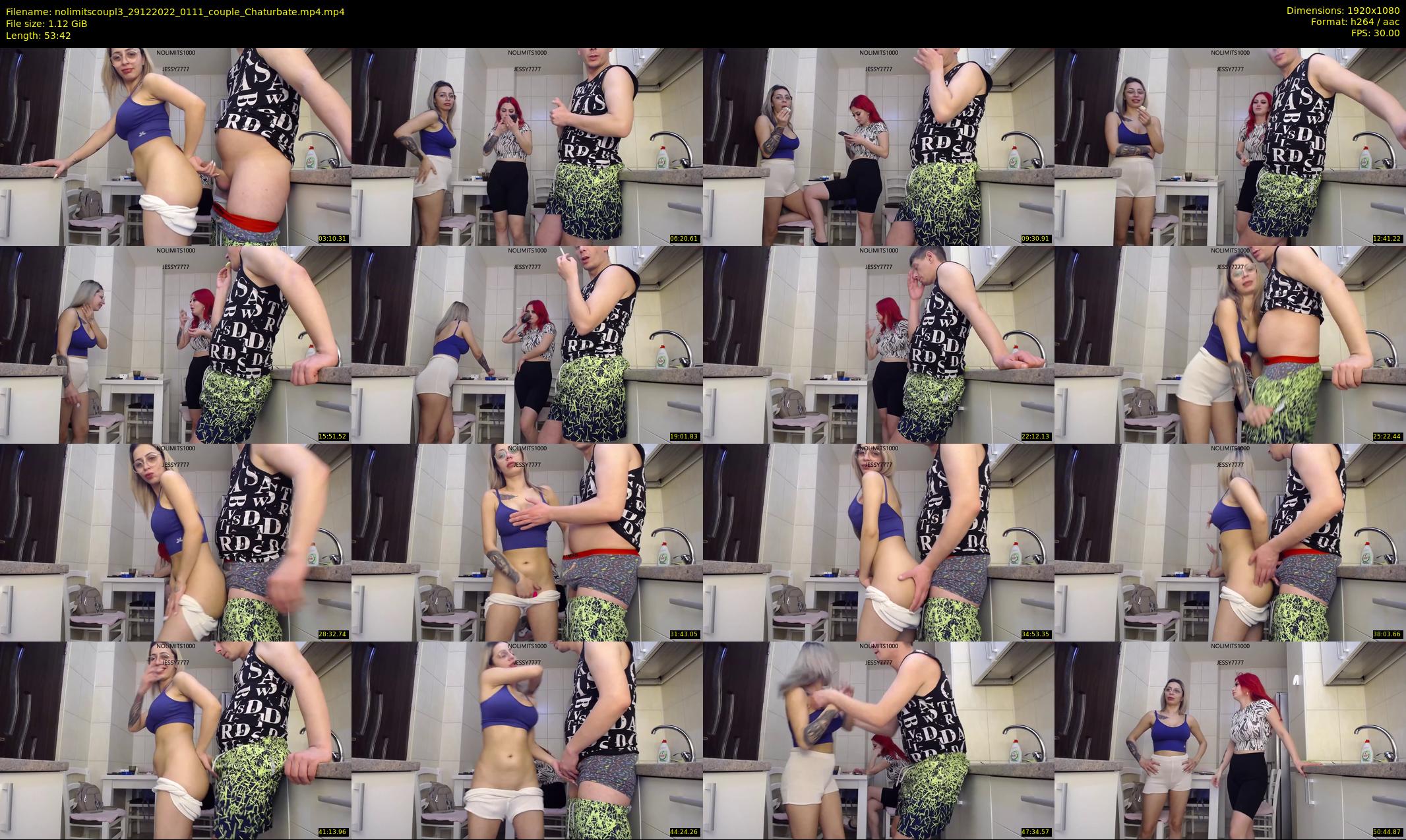 nolimitscoupl3 — 54 minute Chaturbate couple cam show recording, 1080p, Dec 29, 2022
