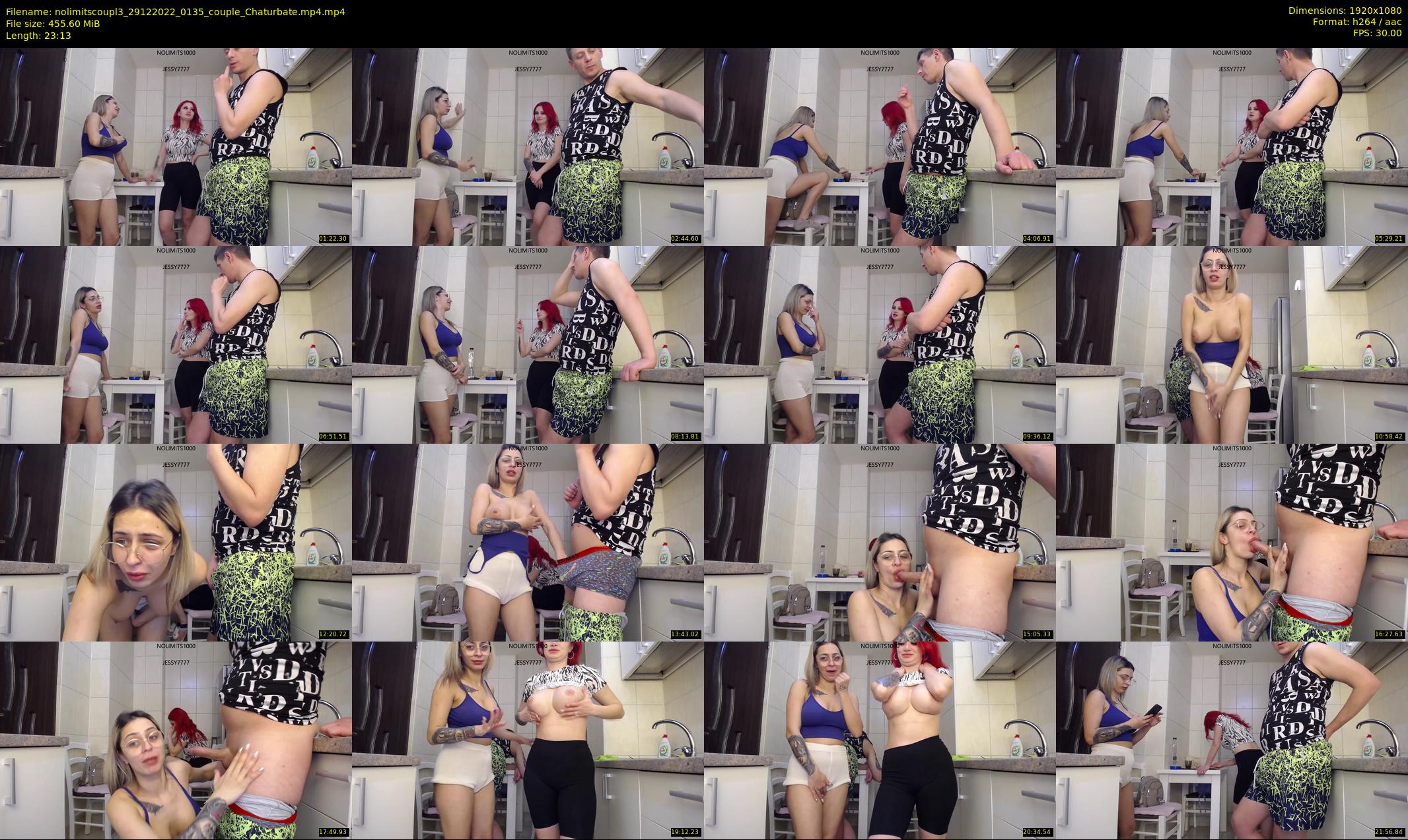 nolimitscoupl3 — 24 minute Chaturbate couple cam show recording, 1080p, Dec 29, 2022