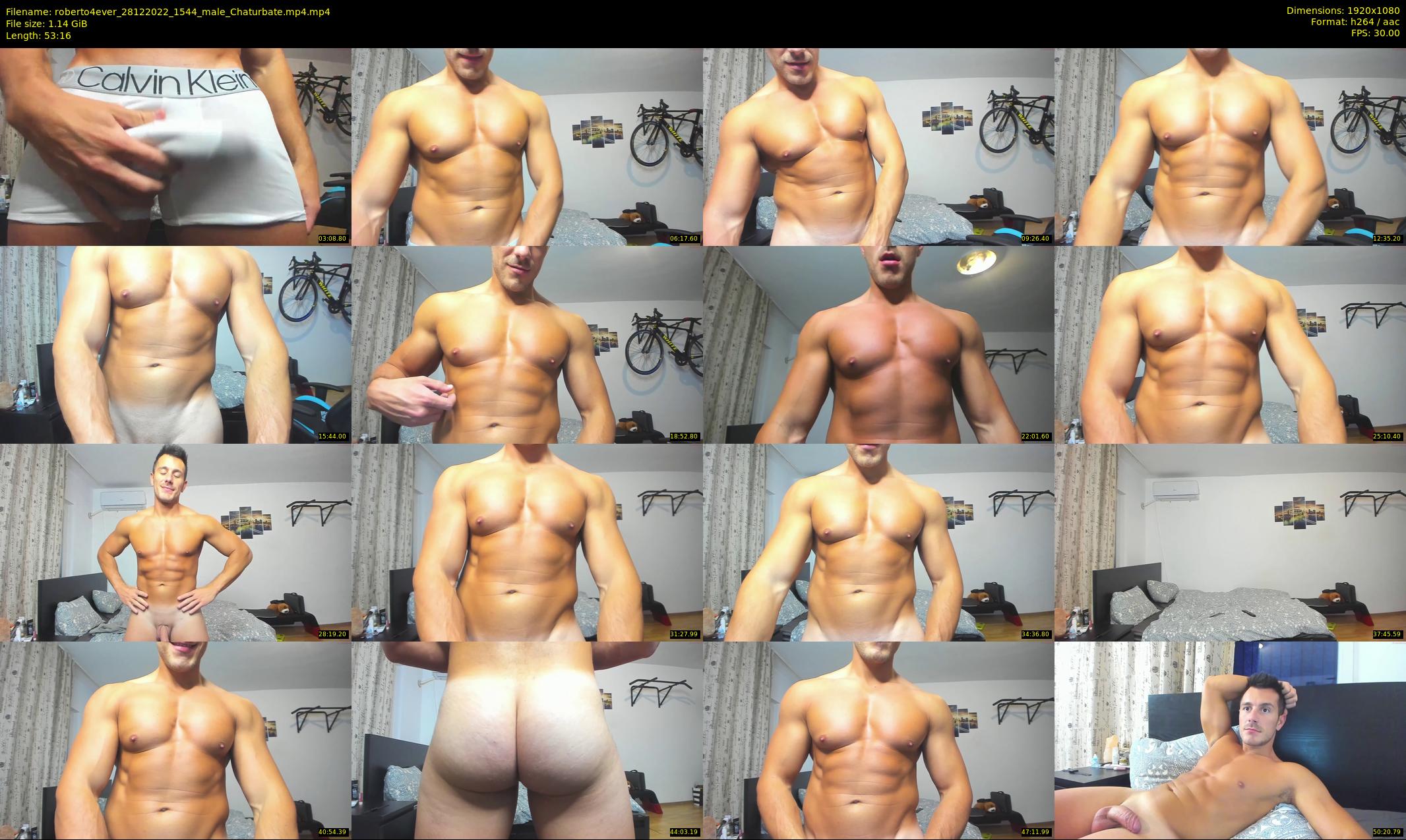 roberto4ever — 54 minute Chaturbate male cam show recording, 1080p, Dec 28, 2022