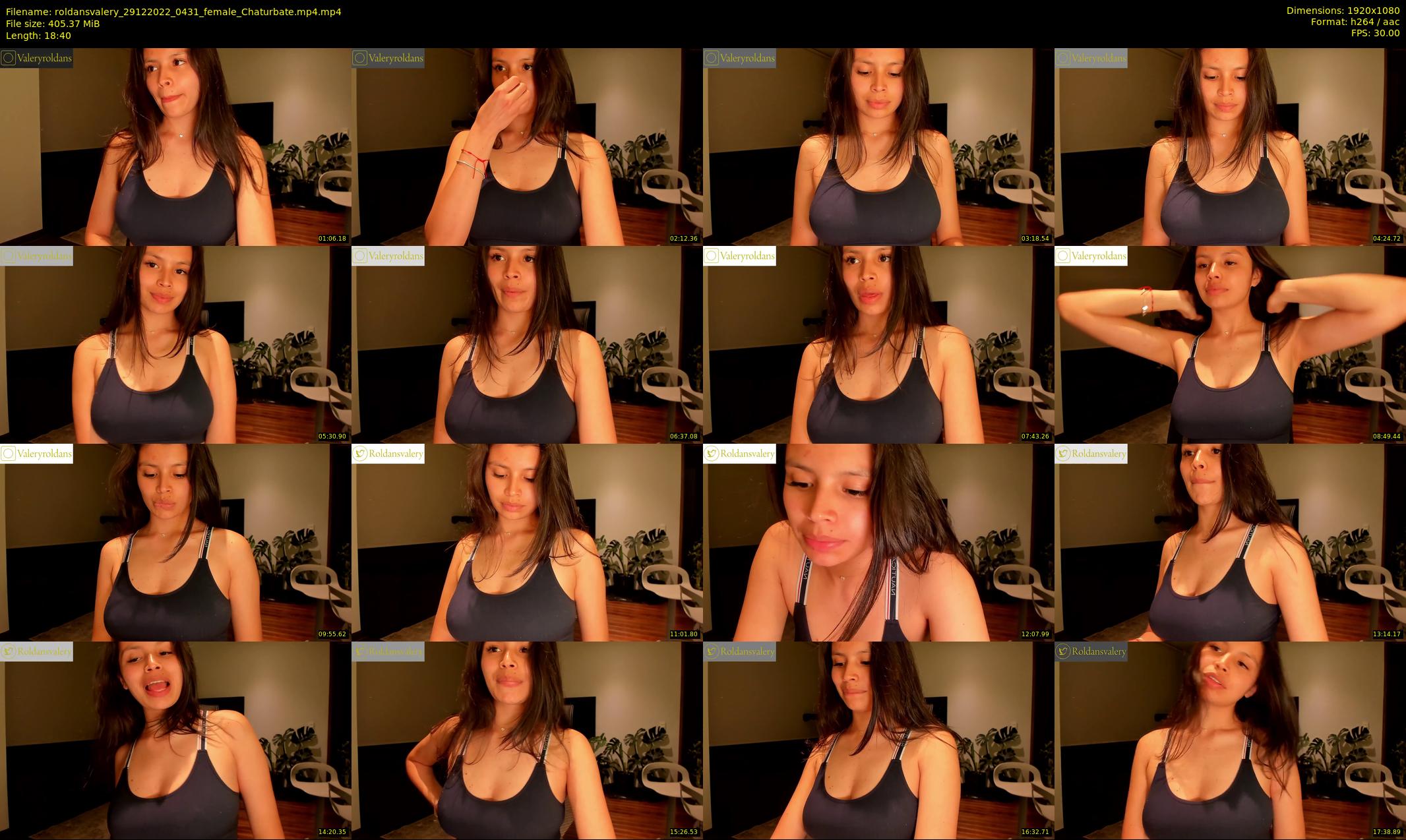 roldansvalery — 19 minute Chaturbate female cam show recording, 1080p, Dec 29, 2022