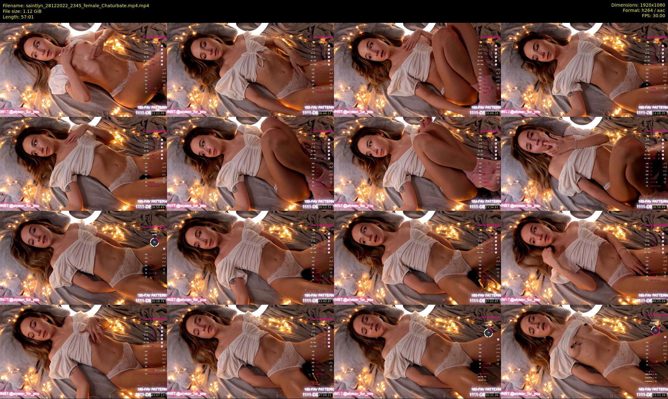saintlyn — 58 minute Chaturbate female cam show recording, 1080p, Dec 28, 2022