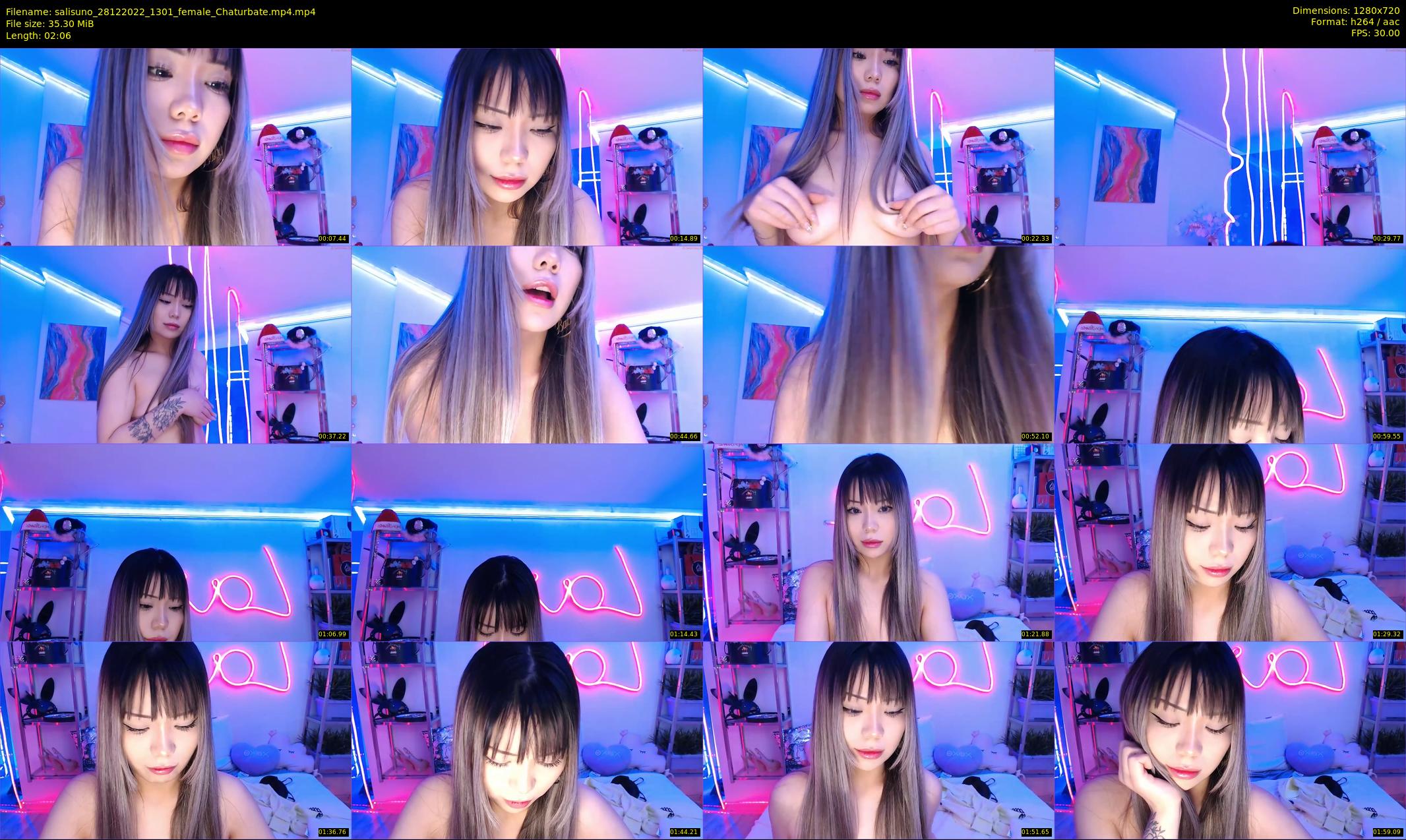 salisuno — 3 minute Chaturbate female cam show recording, 720p, Dec 28, 2022