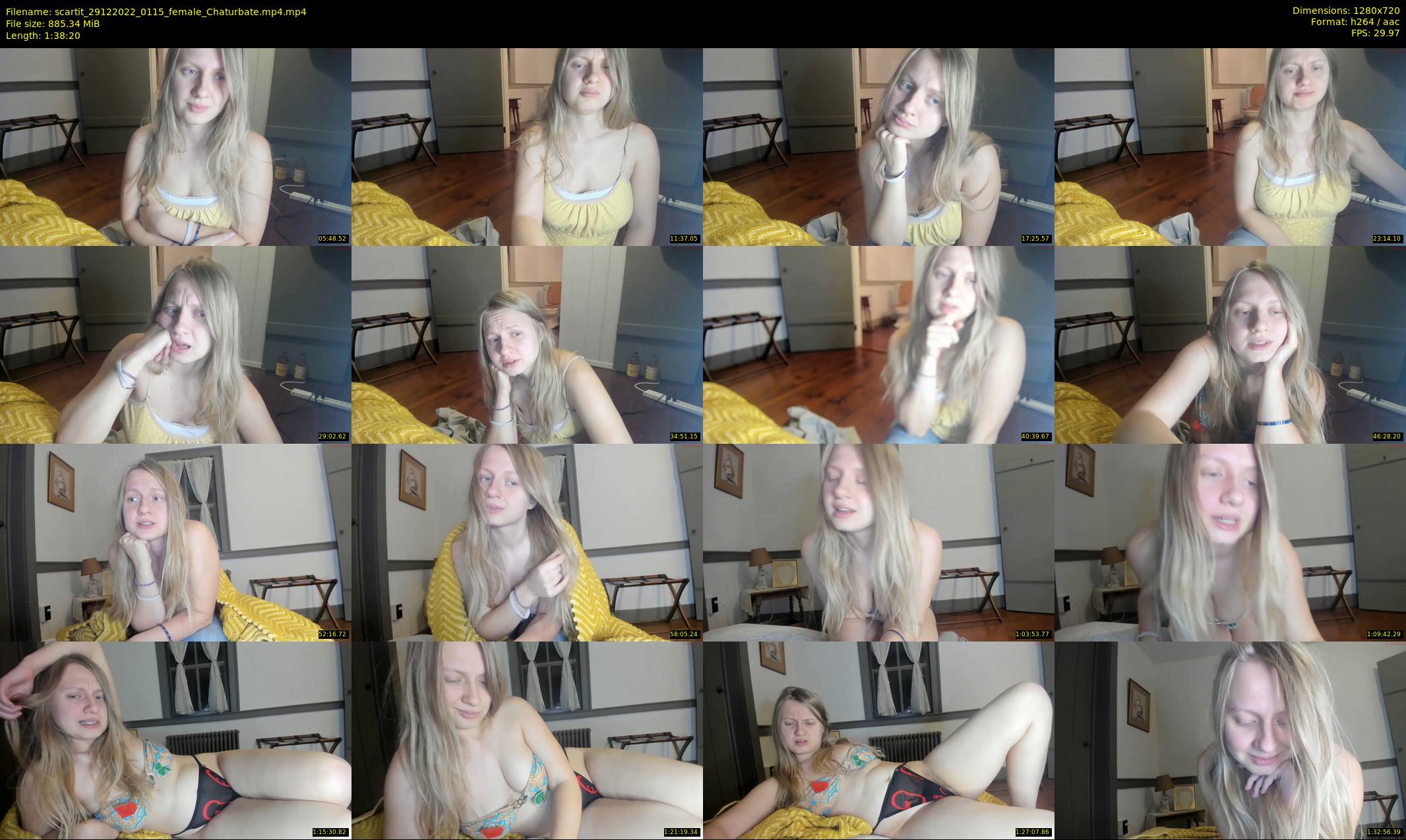 scartit — 99 minute Chaturbate female cam show recording, 720p, Dec 29, 2022