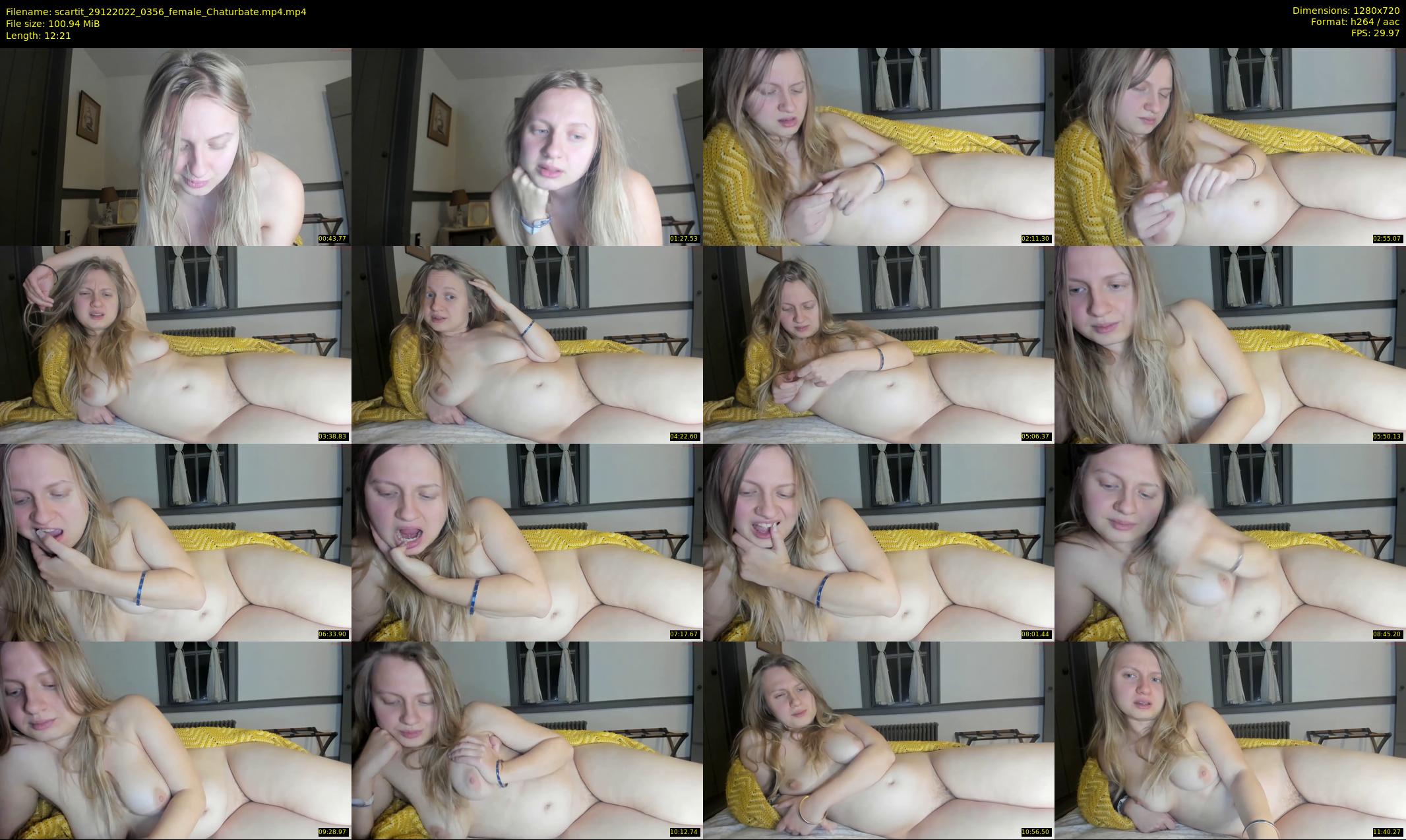 scartit — 13 minute Chaturbate female cam show recording, 720p, Dec 29, 2022