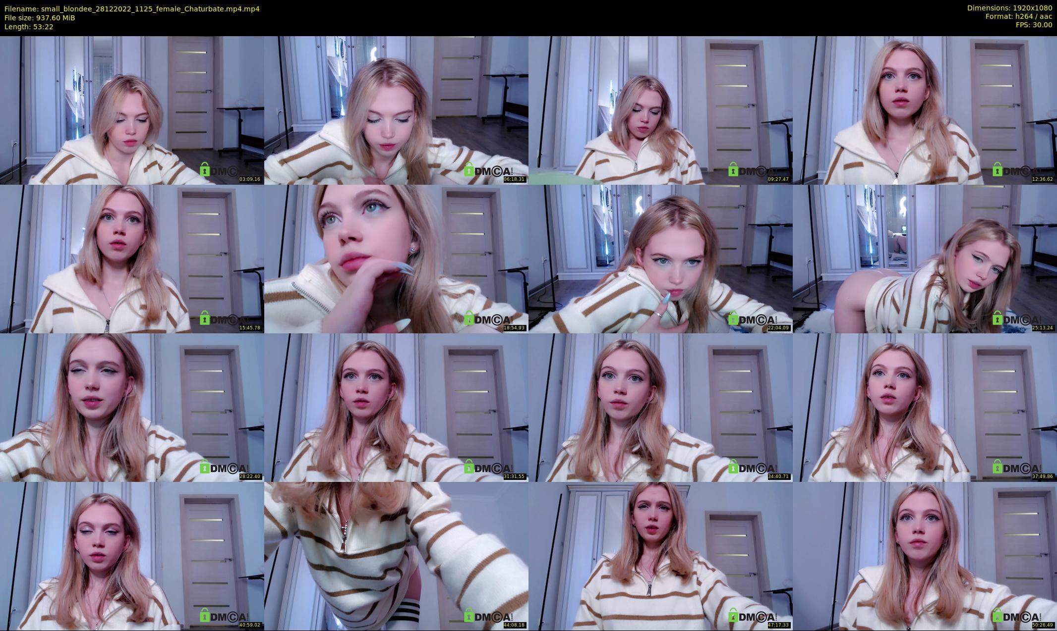 small_blondee — 54 minute Chaturbate female cam show recording, 1080p, Dec 28, 2022