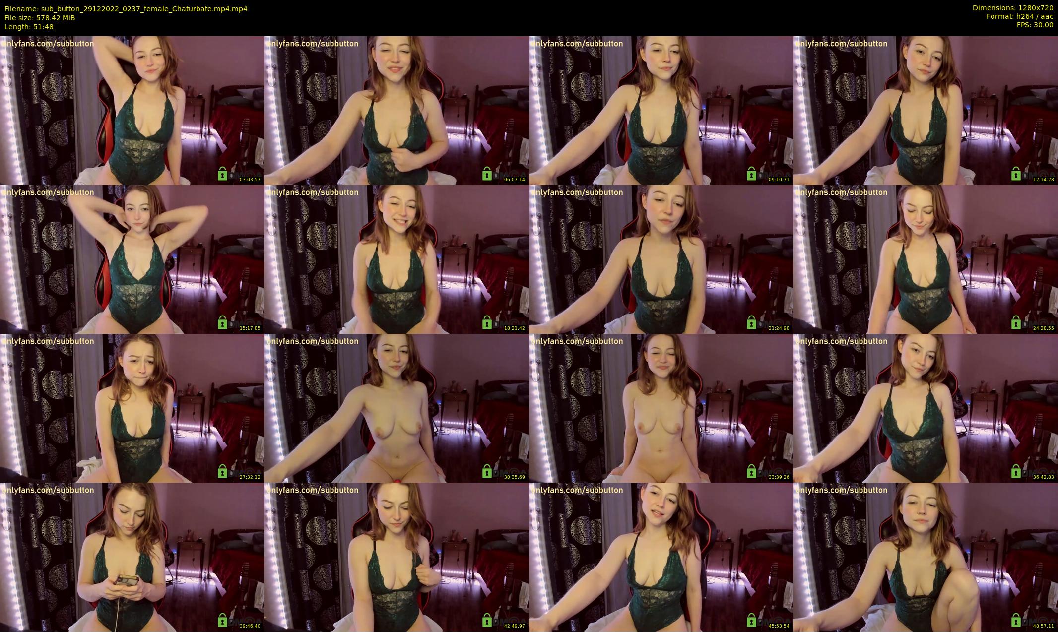sub_button — 52 minute Chaturbate female cam show recording, 720p, Dec 29, 2022
