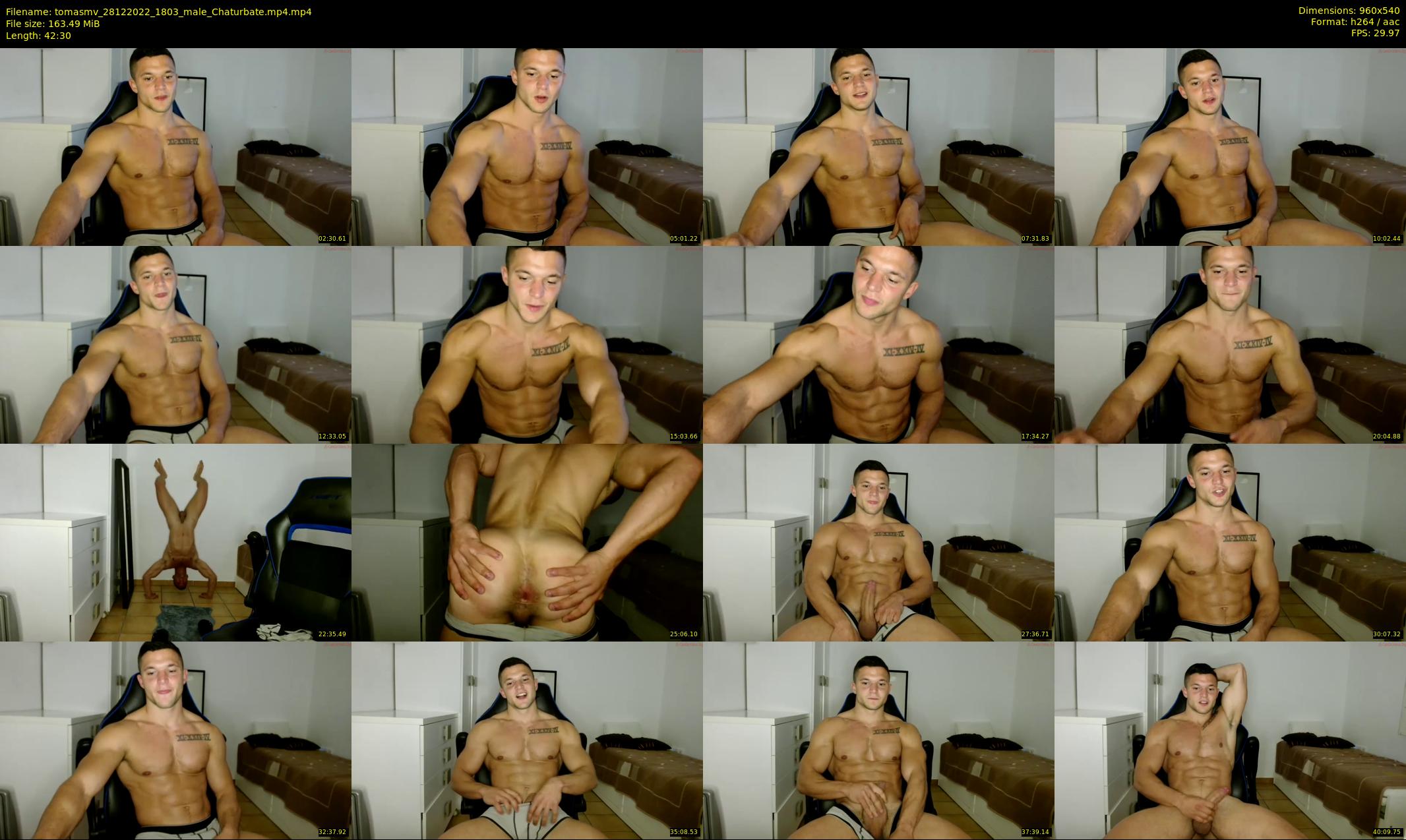 tomasmv — 43 minute Chaturbate male cam show recording, 480p, Dec 28, 2022