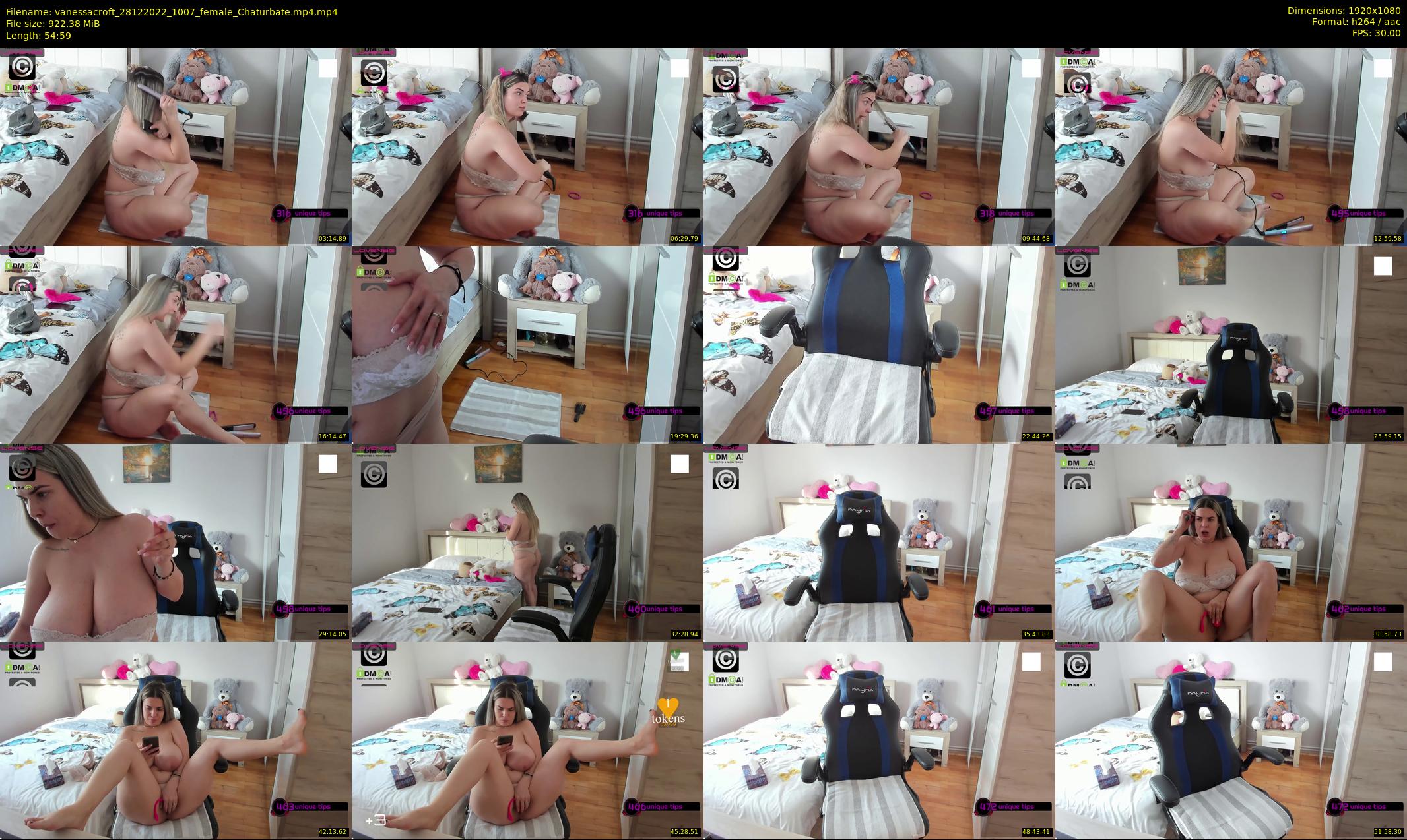 vanessacroft — 55 minute Chaturbate female cam show recording, 1080p, Dec 28, 2022