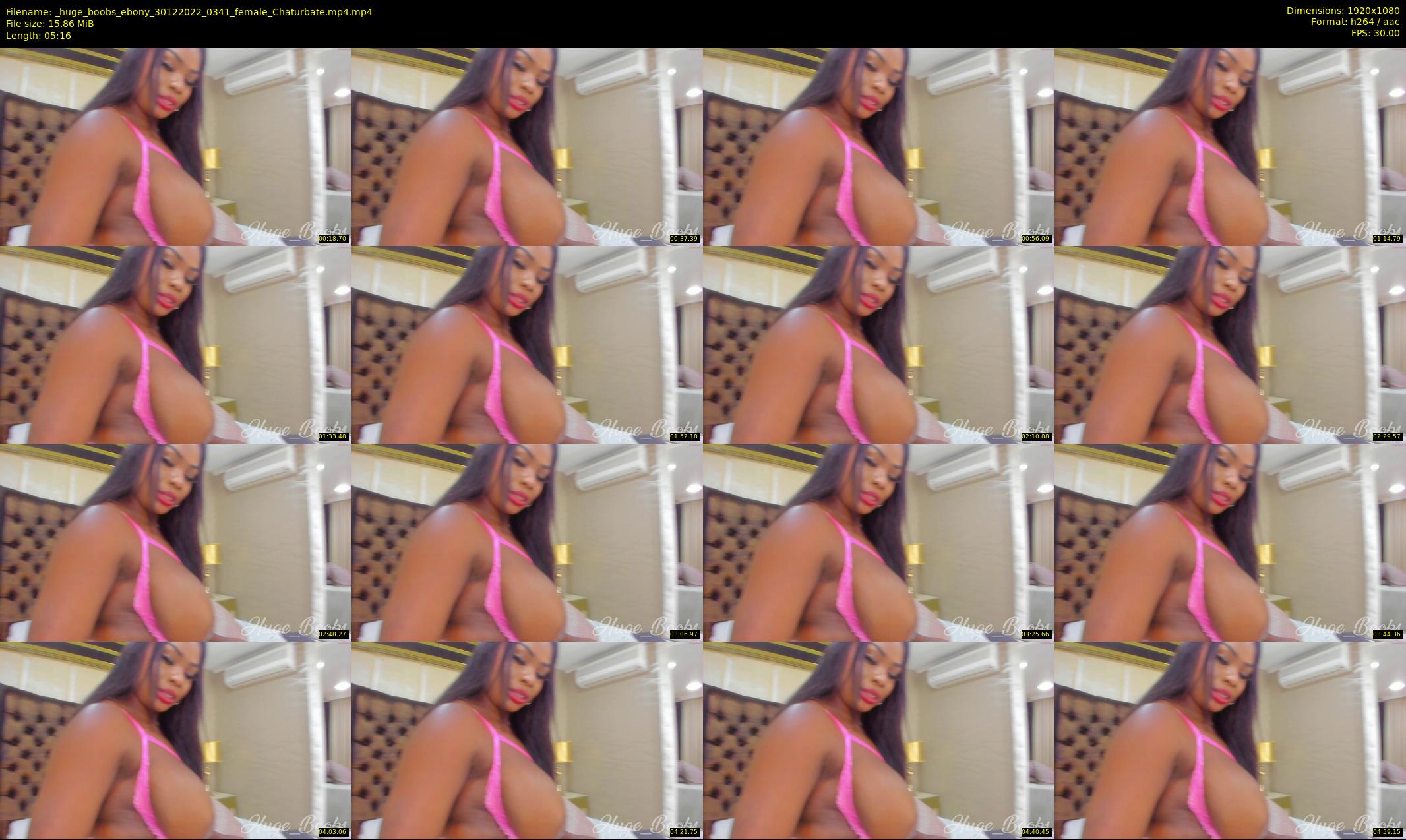 _huge_boobs_ebony — 6 minute Chaturbate female cam show recording, 1080p, Dec 30, 2022