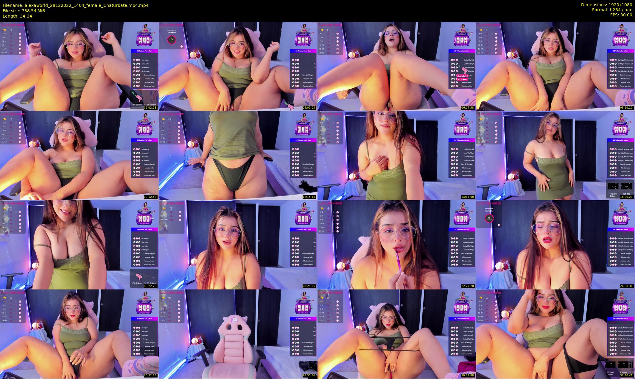 alexaworld — 35 minute Chaturbate female cam show recording, 1080p, Dec 29, 2022