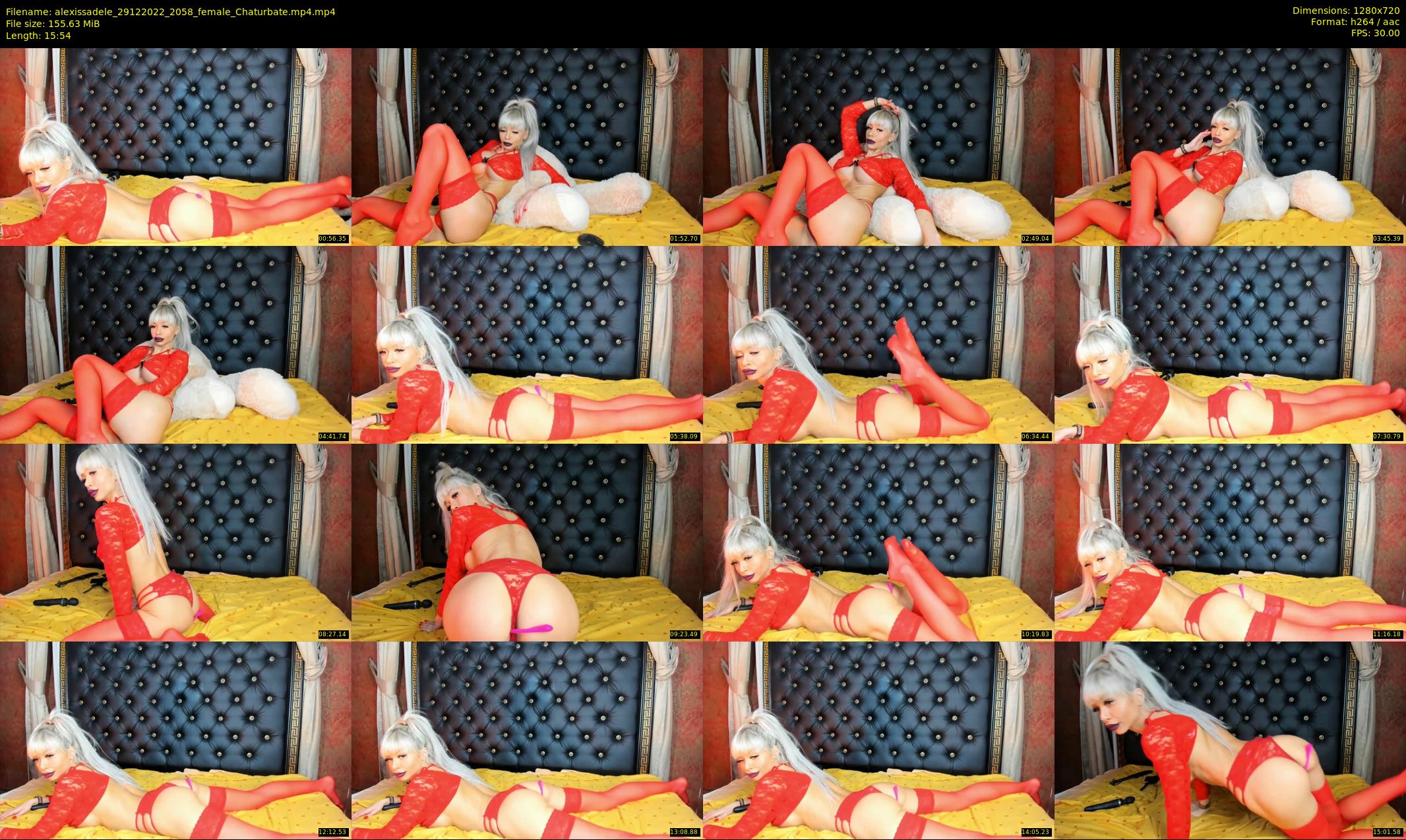 alexissadele — 16 minute Chaturbate female cam show recording, 720p, Dec 29, 2022
