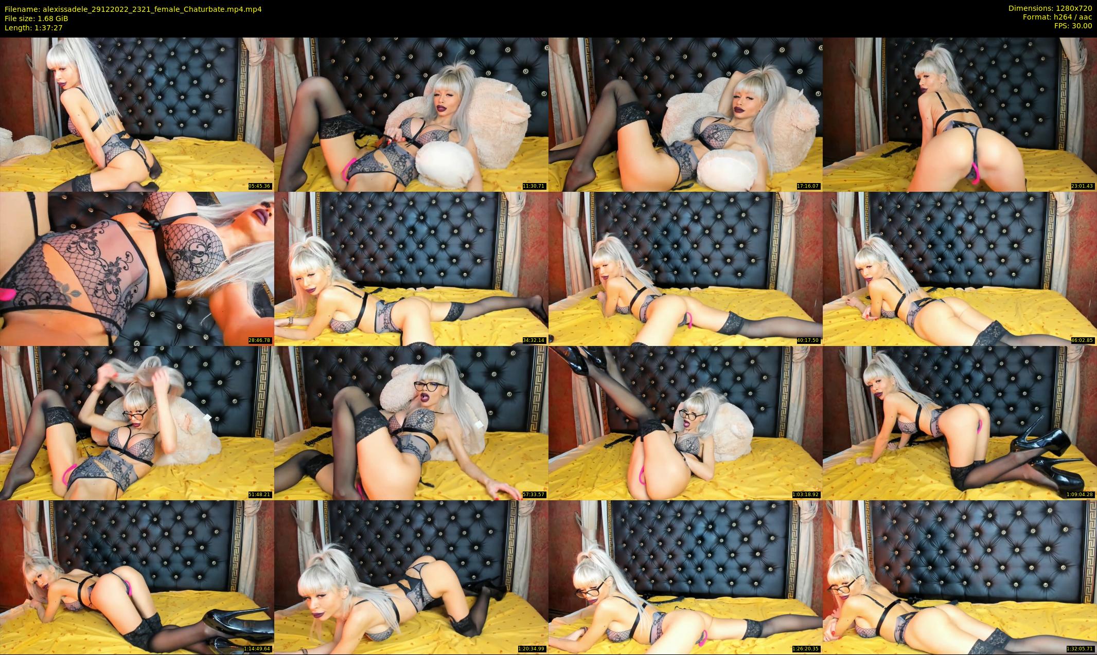 alexissadele — 98 minute Chaturbate female cam show recording, 720p, Dec 29, 2022