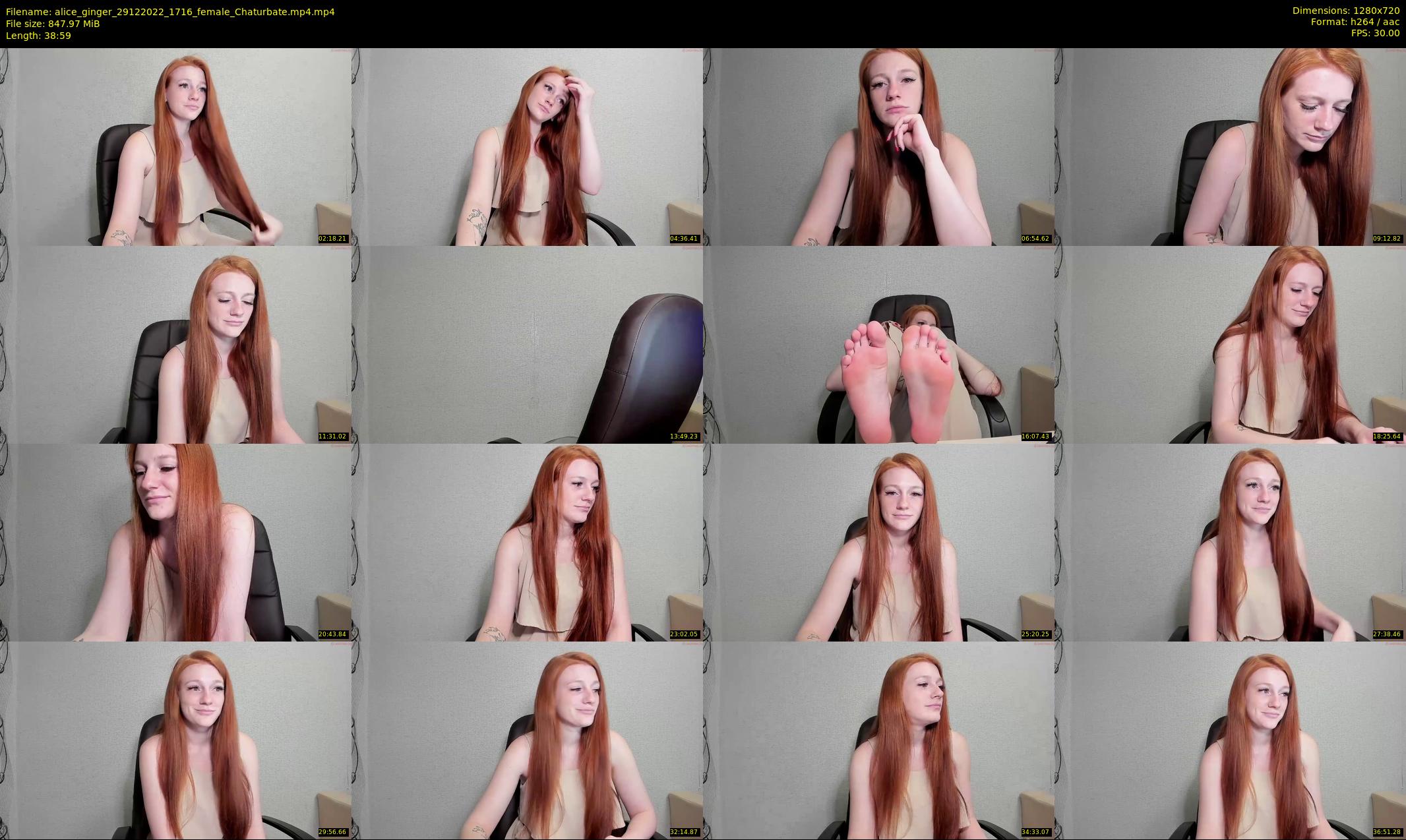 alice_ginger — 39 minute Chaturbate female cam show recording, 720p, Dec 29, 2022