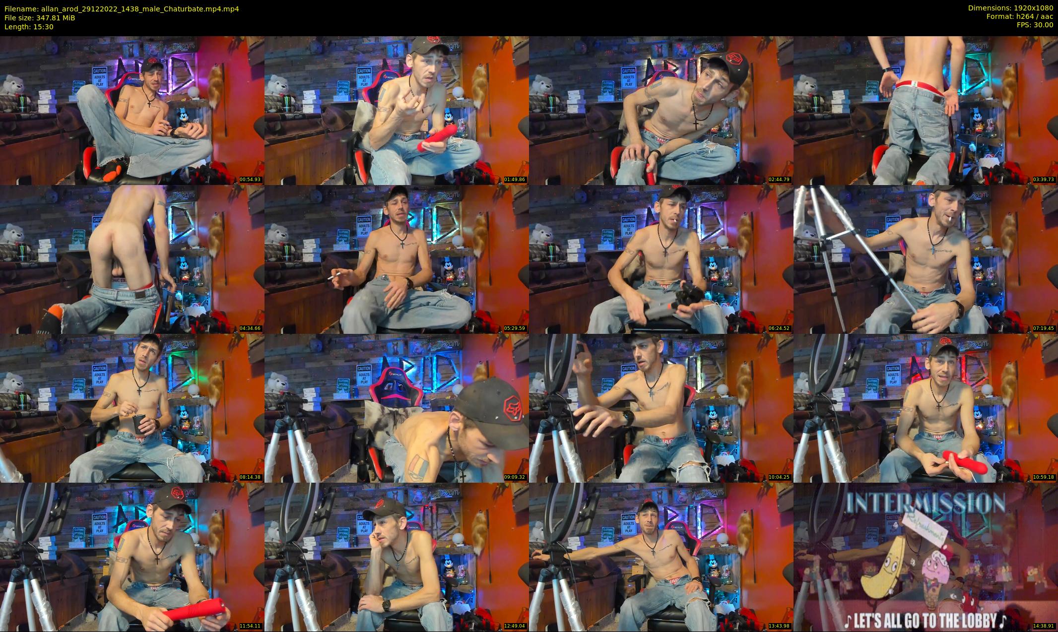 allan_arod — 16 minute Chaturbate male cam show recording, 1080p, Dec 29, 2022