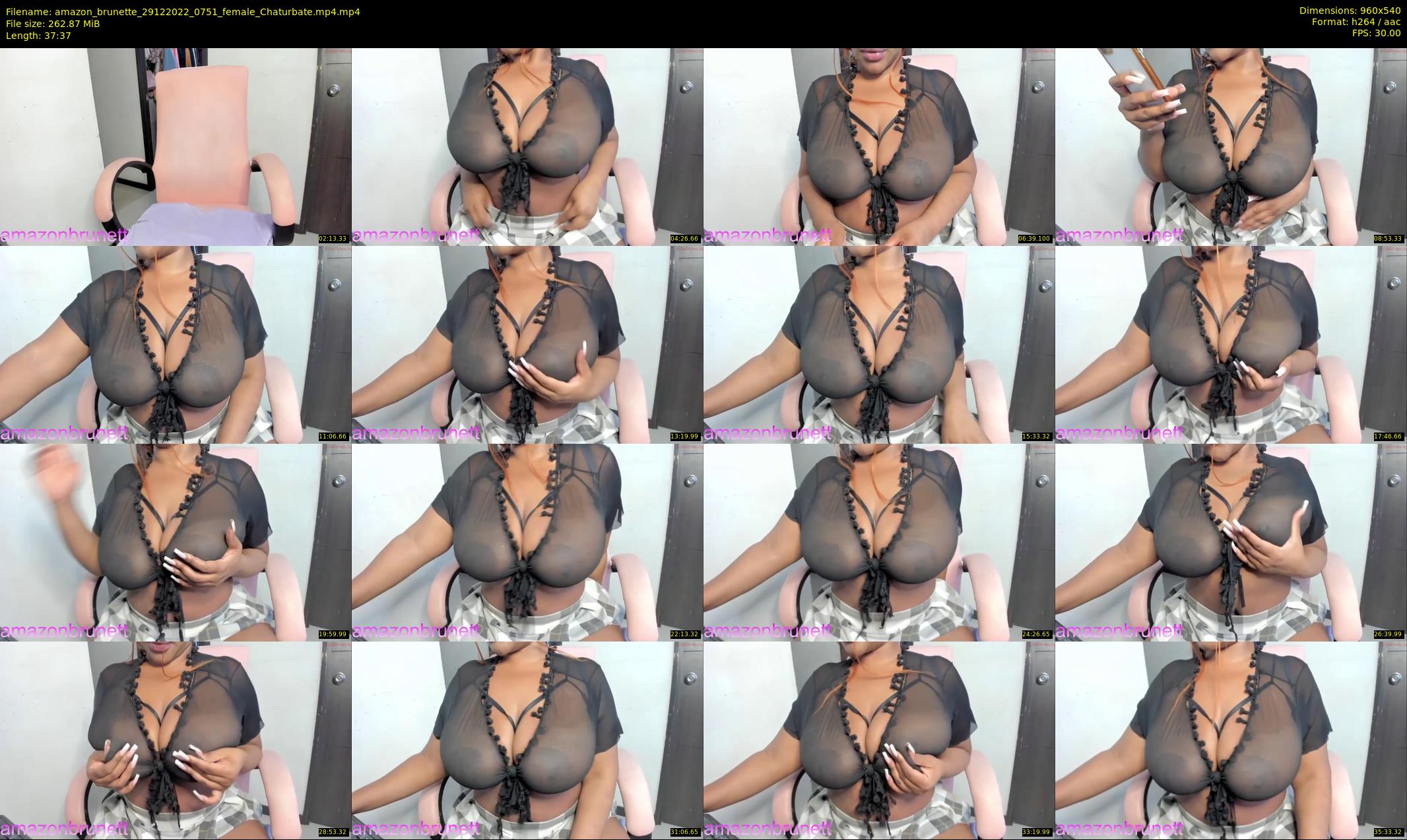 amazon_brunette — 38 minute Chaturbate female cam show recording, 480p, Dec 29, 2022