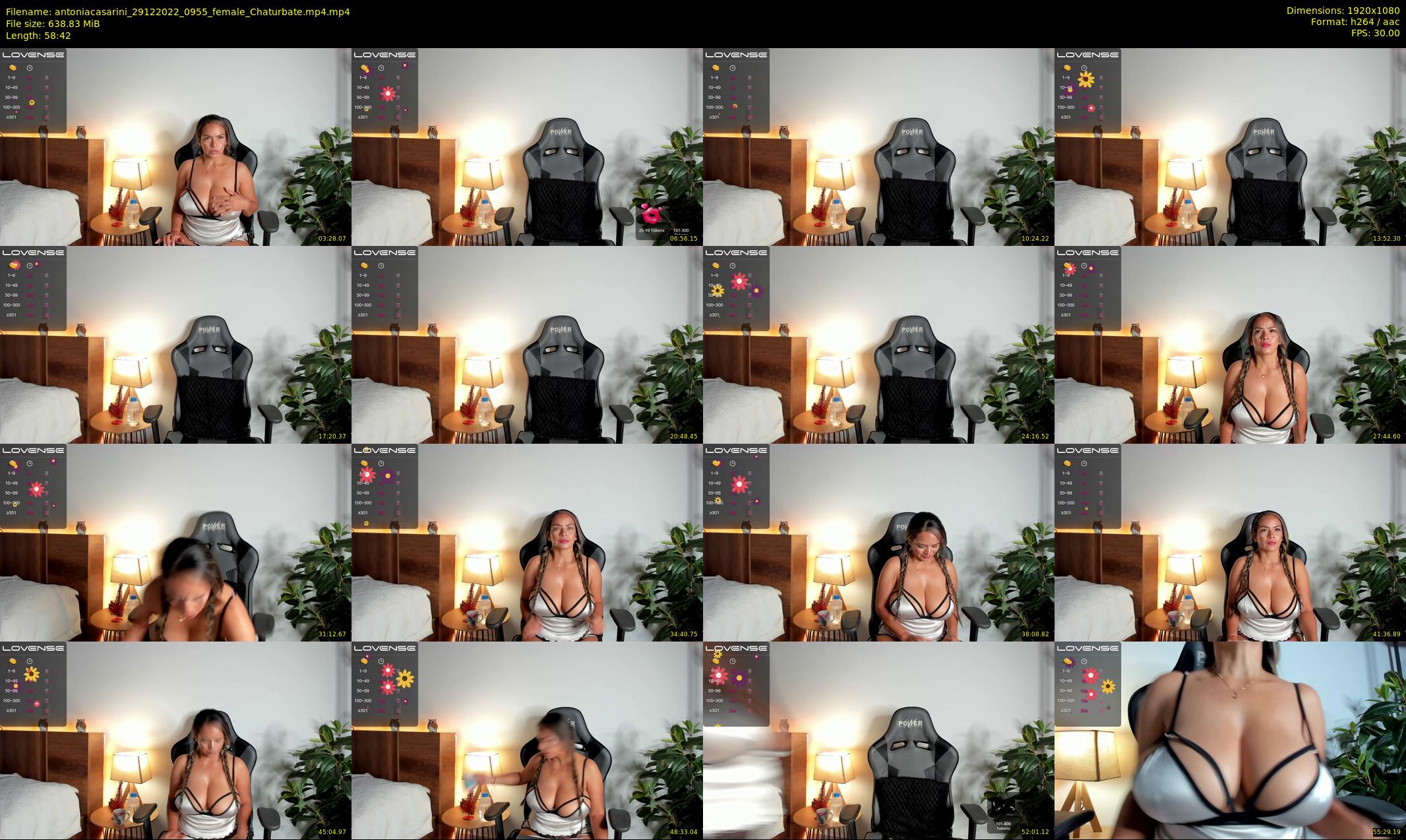 antoniacasarini — 59 minute Chaturbate female cam show recording, 1080p, Dec 29, 2022