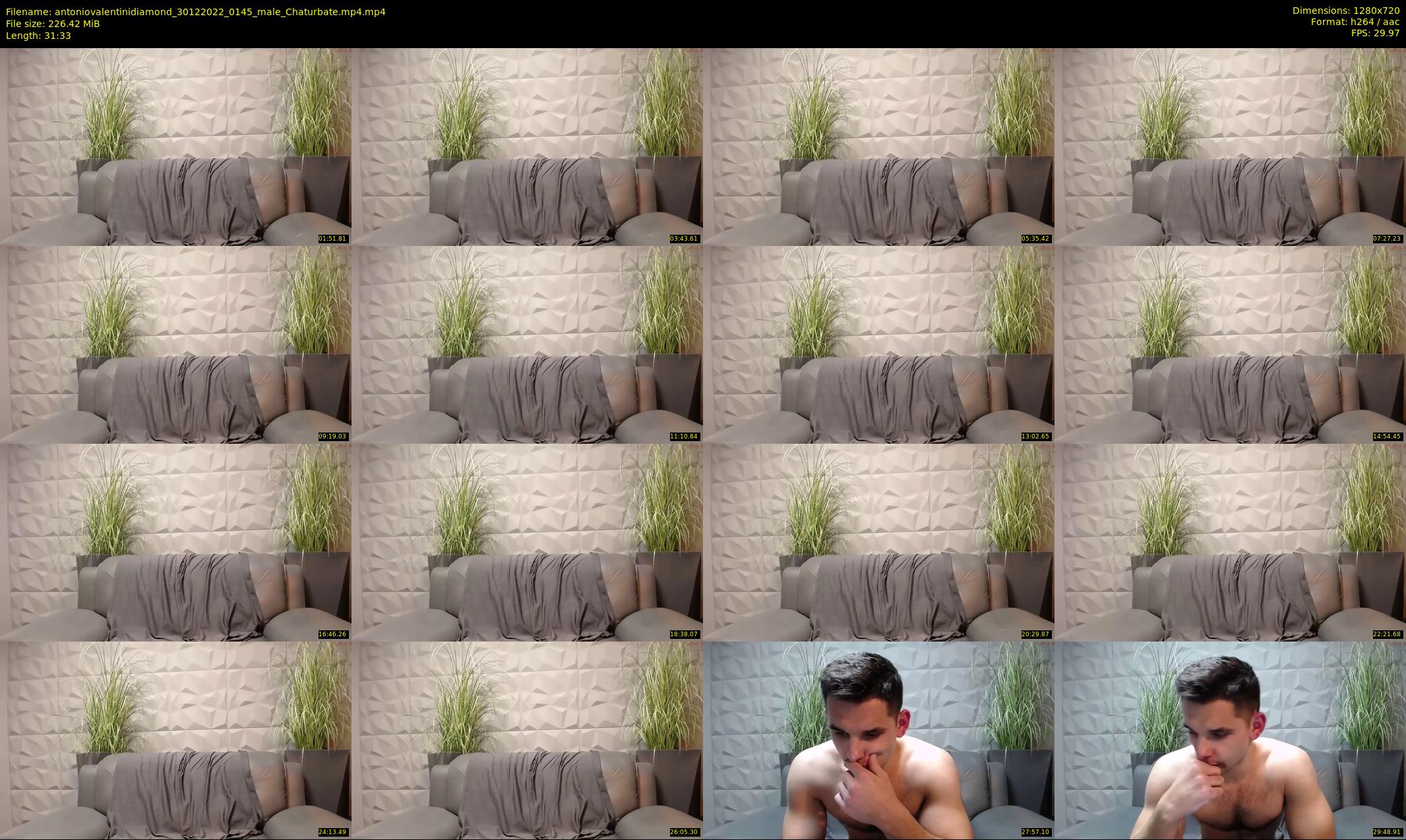 antoniovalentinidiamond — 32 minute Chaturbate male cam show recording, 720p, Dec 30, 2022