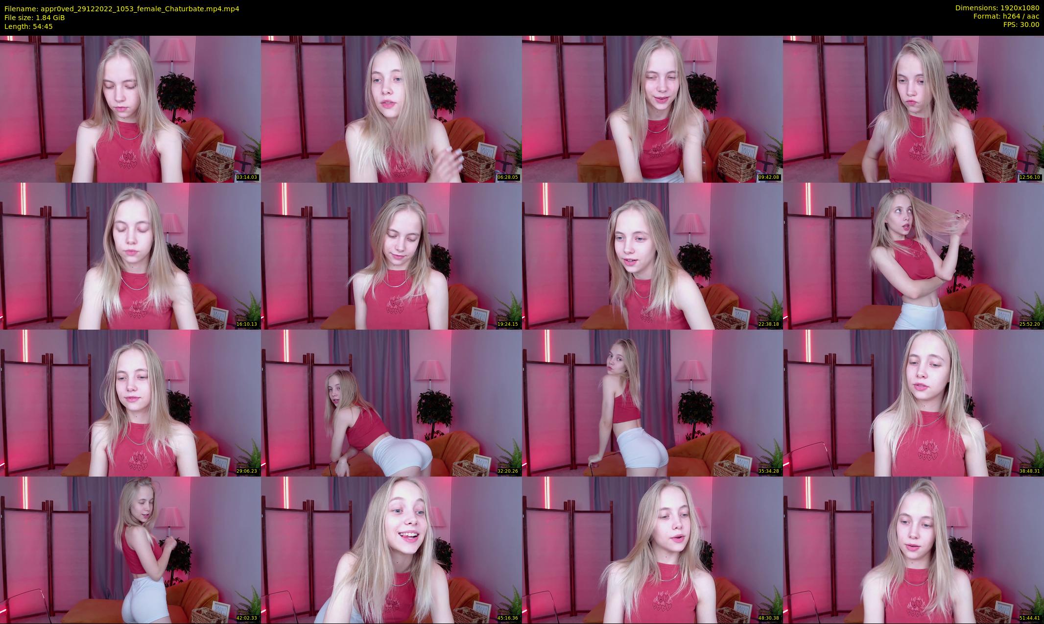 appr0ved — 55 minute Chaturbate female cam show recording, 1080p, Dec 29, 2022