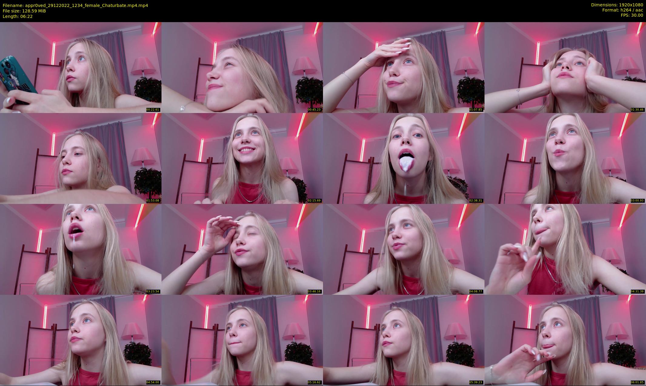 appr0ved — 7 minute Chaturbate female cam show recording, 1080p, Dec 29, 2022