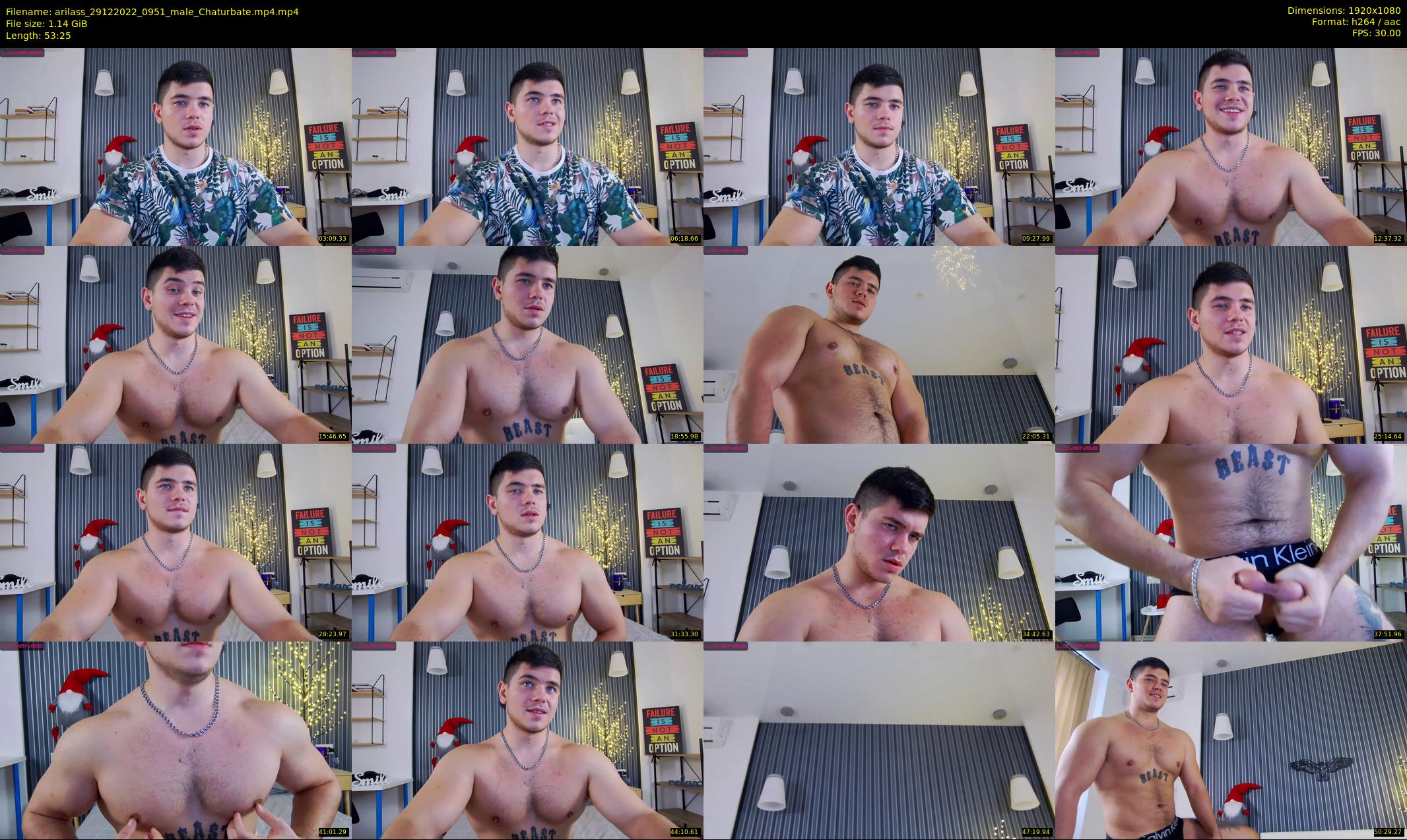 arilass — 54 minute Chaturbate male cam show recording, 1080p, Dec 29, 2022