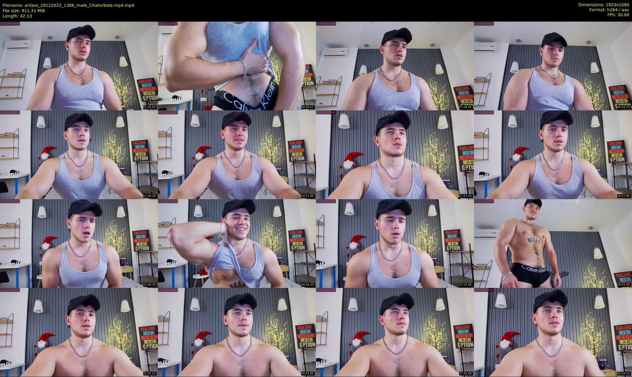 arilass — 43 minute Chaturbate male cam show recording, 1080p, Dec 29, 2022