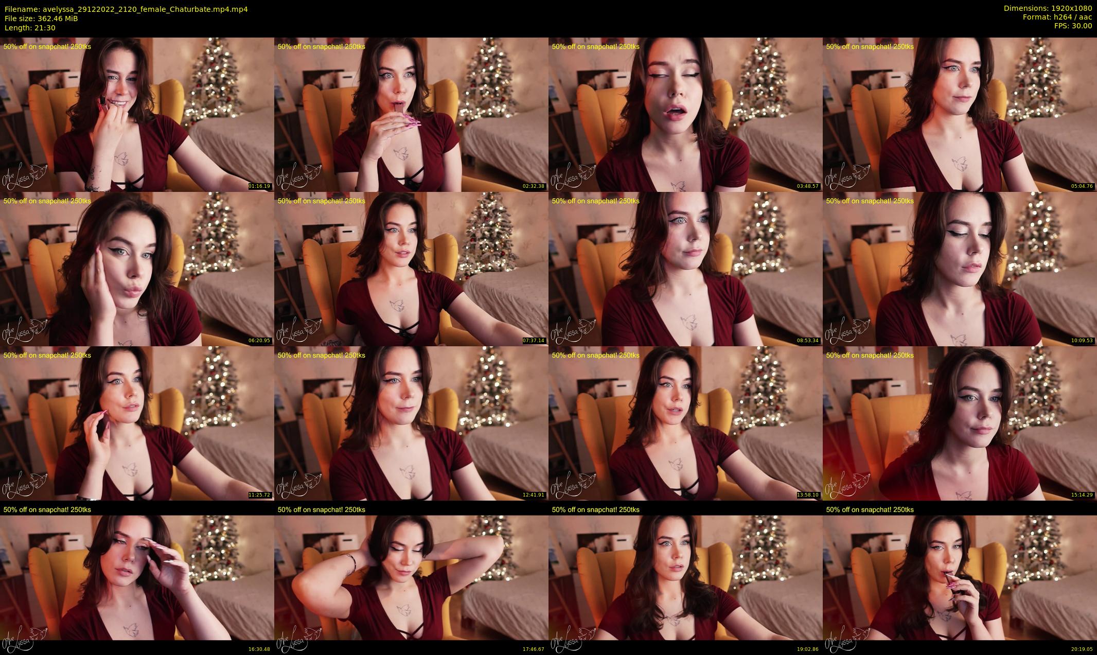 avelyssa — 22 minute Chaturbate female cam show recording, 1080p, Dec 29, 2022