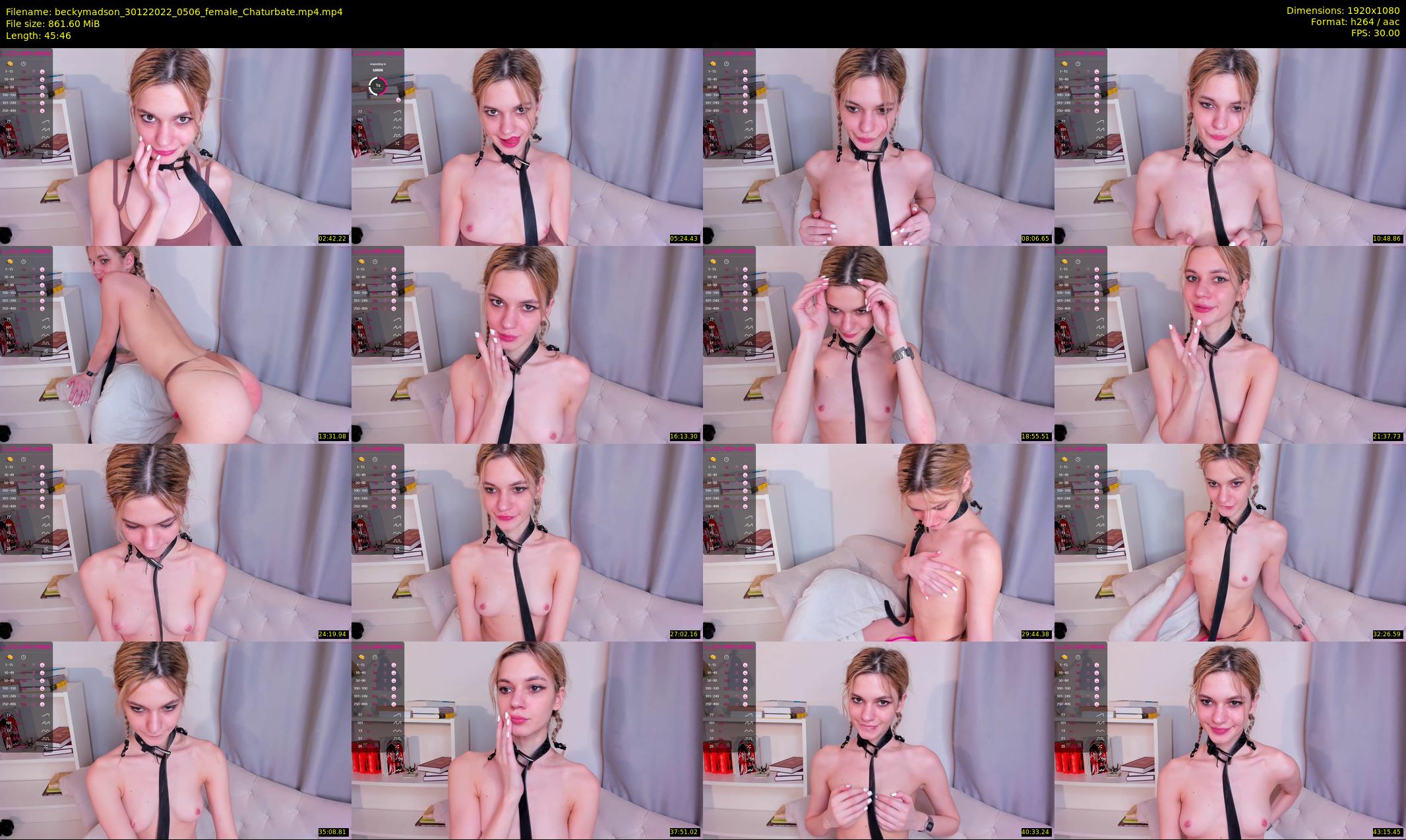beckymadson — 46 minute Chaturbate female cam show recording, 1080p, Dec 30, 2022