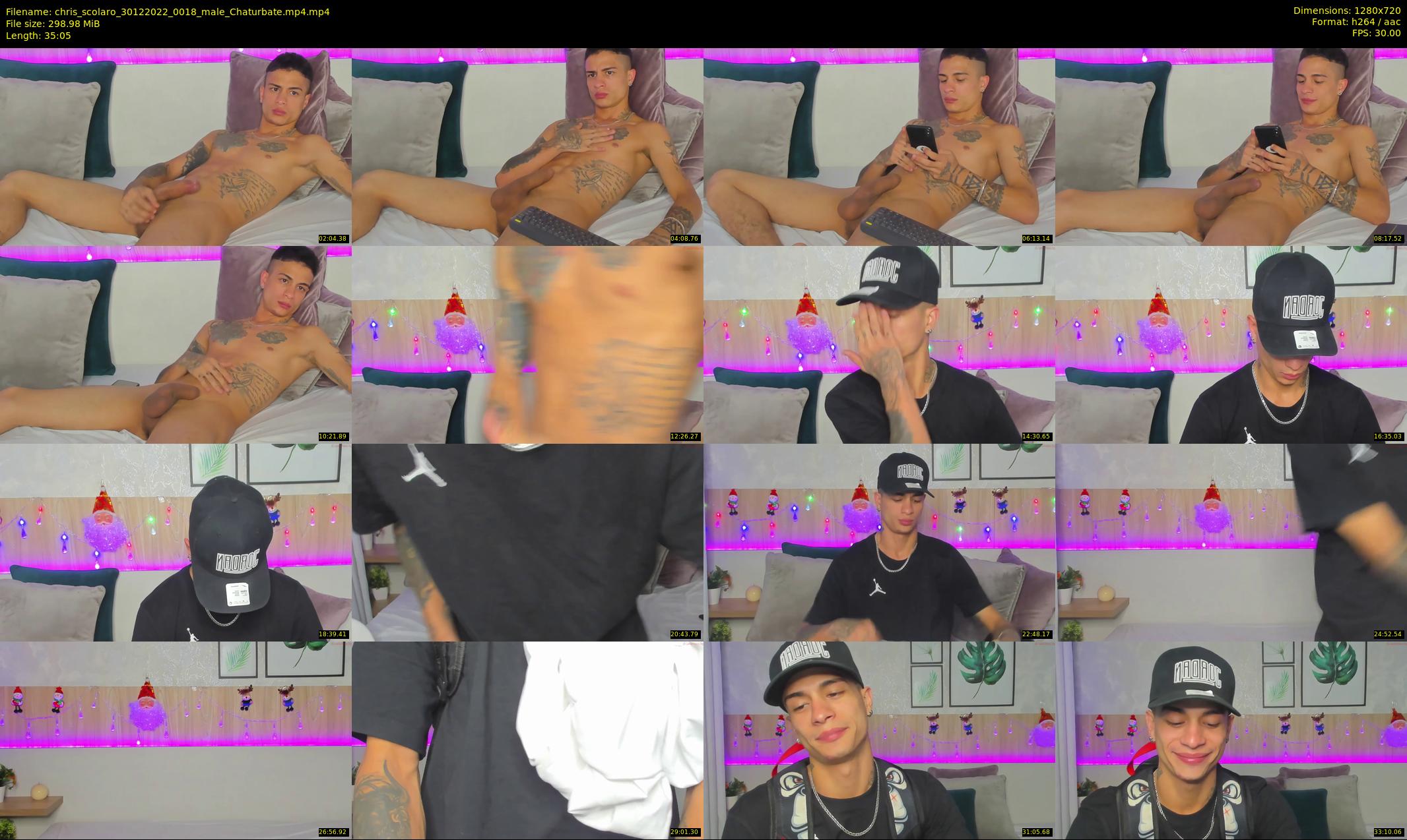 chris_scolaro — 36 minute Chaturbate male cam show recording, 720p, Dec 30, 2022
