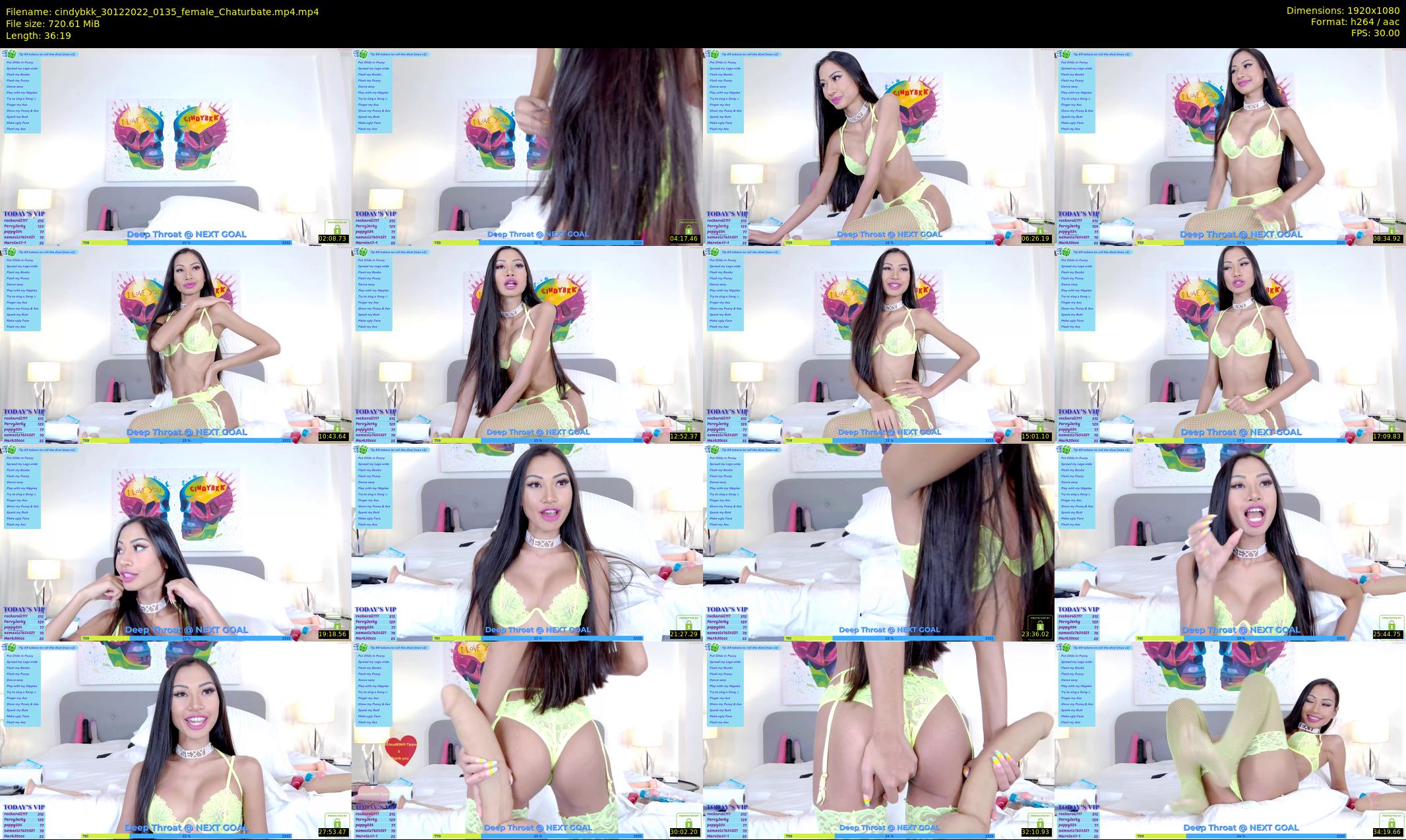 cindybkk — 37 minute Chaturbate female cam show recording, 1080p, Dec 30, 2022