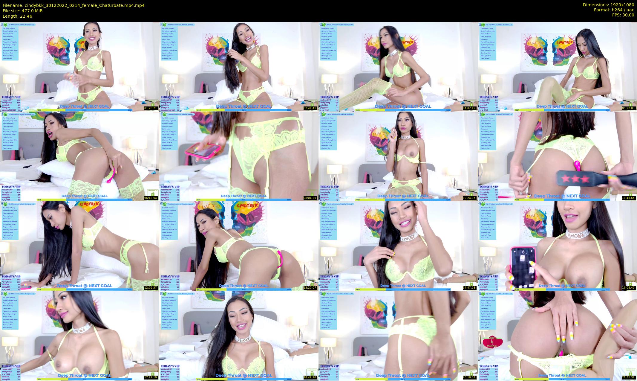 cindybkk — 23 minute Chaturbate female cam show recording, 1080p, Dec 30, 2022