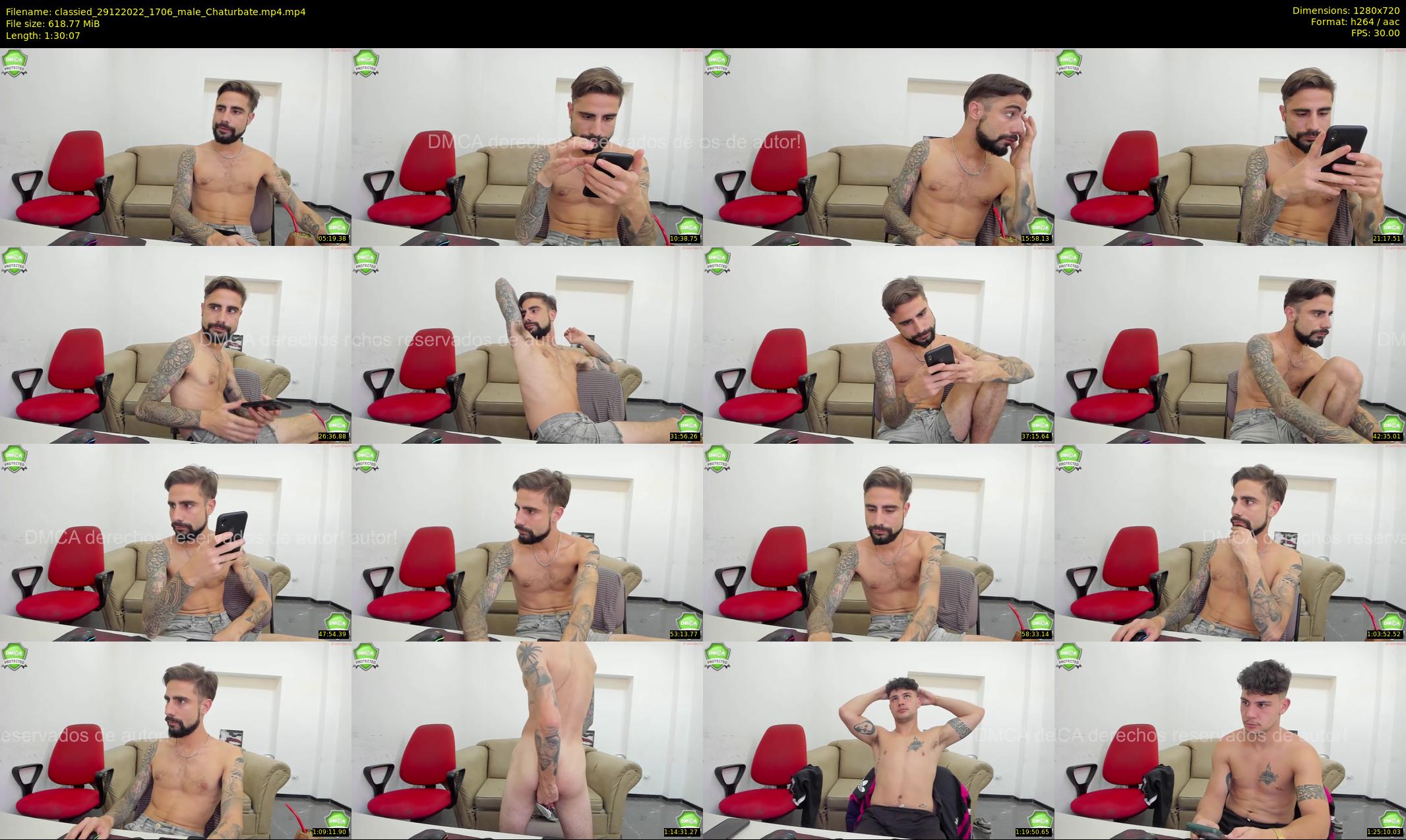 classied — 91 minute Chaturbate male cam show recording, 720p, Dec 29, 2022