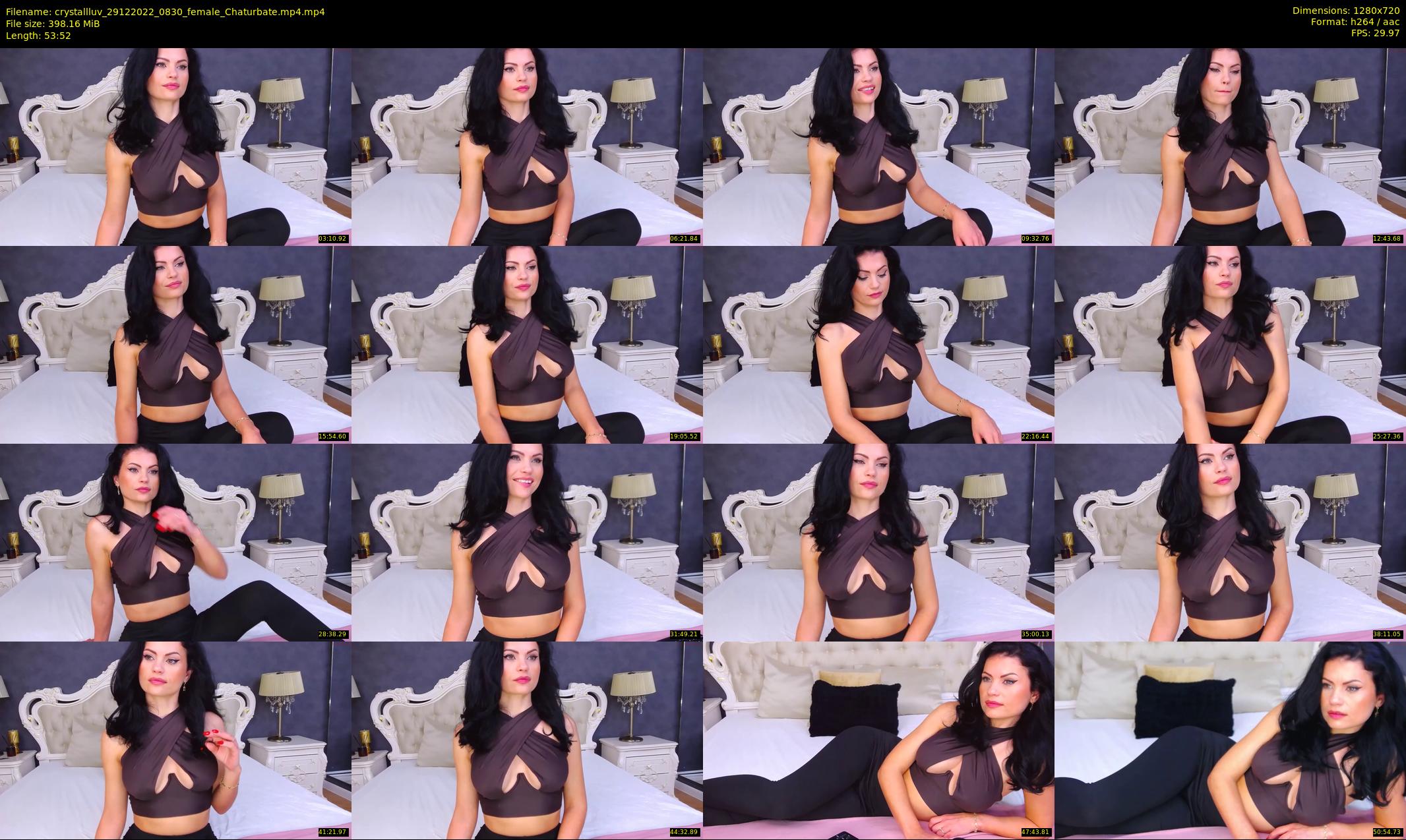 crystallluv — 54 minute Chaturbate female cam show recording, 720p, Dec 29, 2022