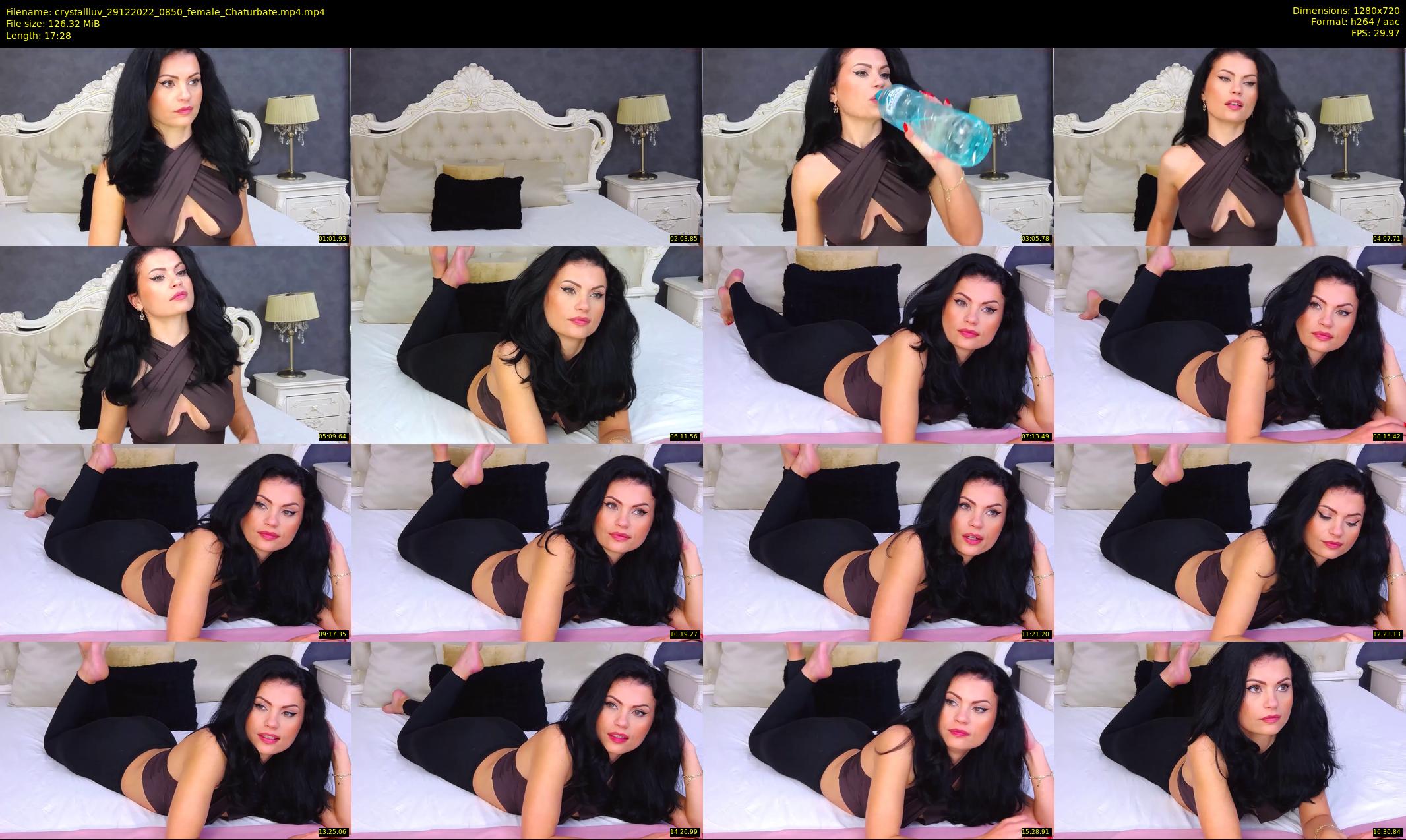 crystallluv — 18 minute Chaturbate female cam show recording, 720p, Dec 29, 2022