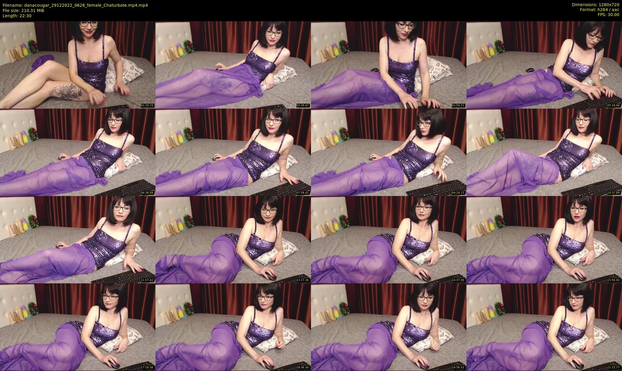danacougar — 23 minute Chaturbate female cam show recording, 720p, Dec 29, 2022