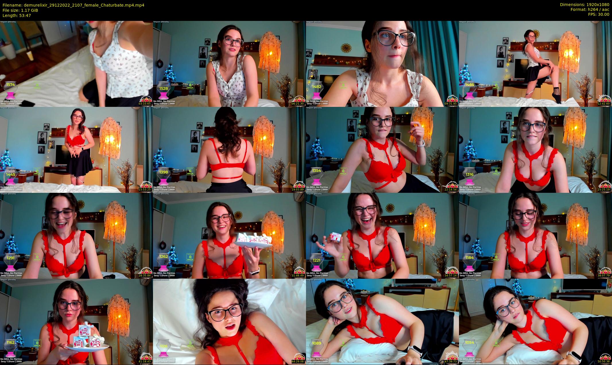 demurelixir — 54 minute Chaturbate female cam show recording, 1080p, Dec 29, 2022
