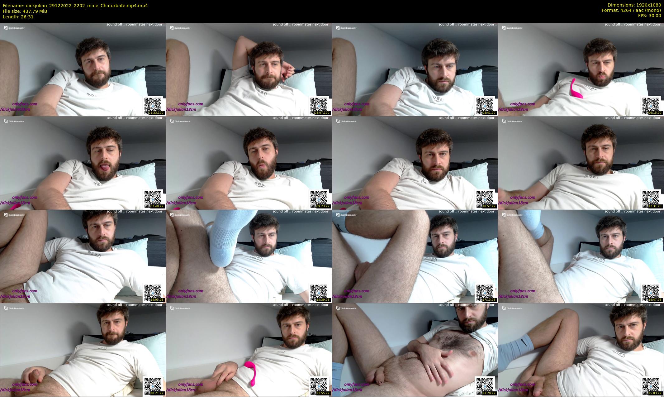 dickjulian — 27 minute Chaturbate male cam show recording, 1080p, Dec 29, 2022