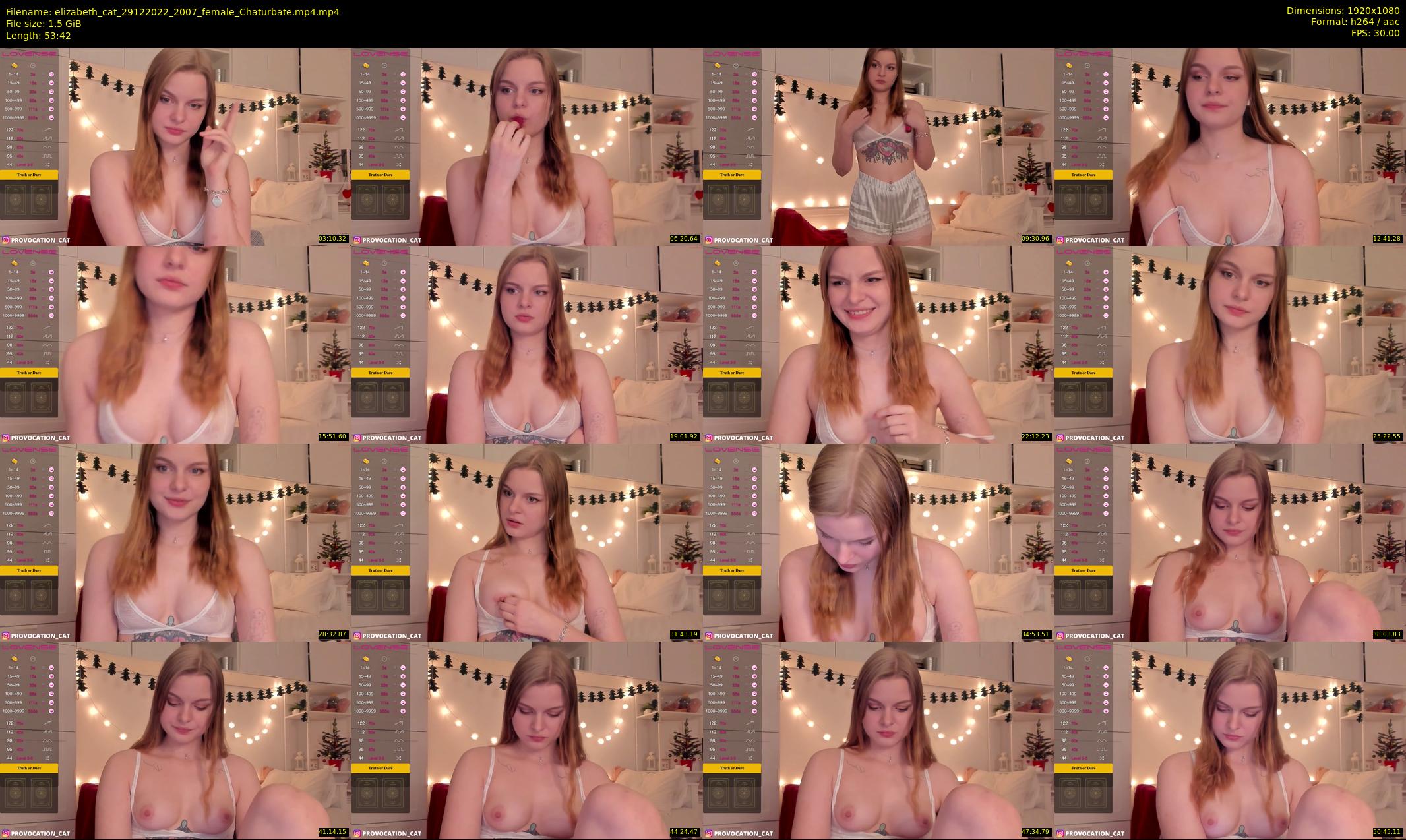 elizabeth_cat — 54 minute Chaturbate female cam show recording, 1080p, Dec 29, 2022