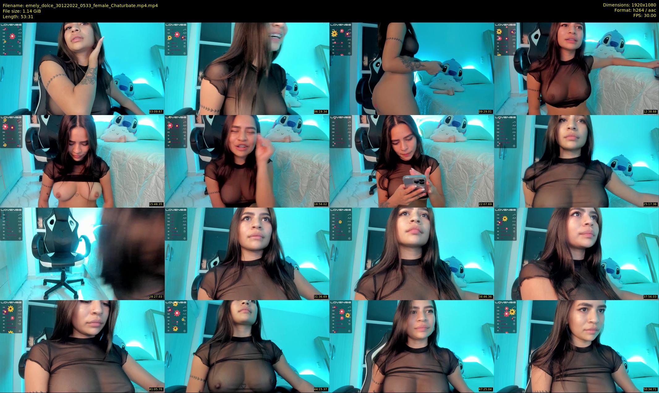 emely_dolce — 54 minute Chaturbate female cam show recording, 1080p, Dec 30, 2022